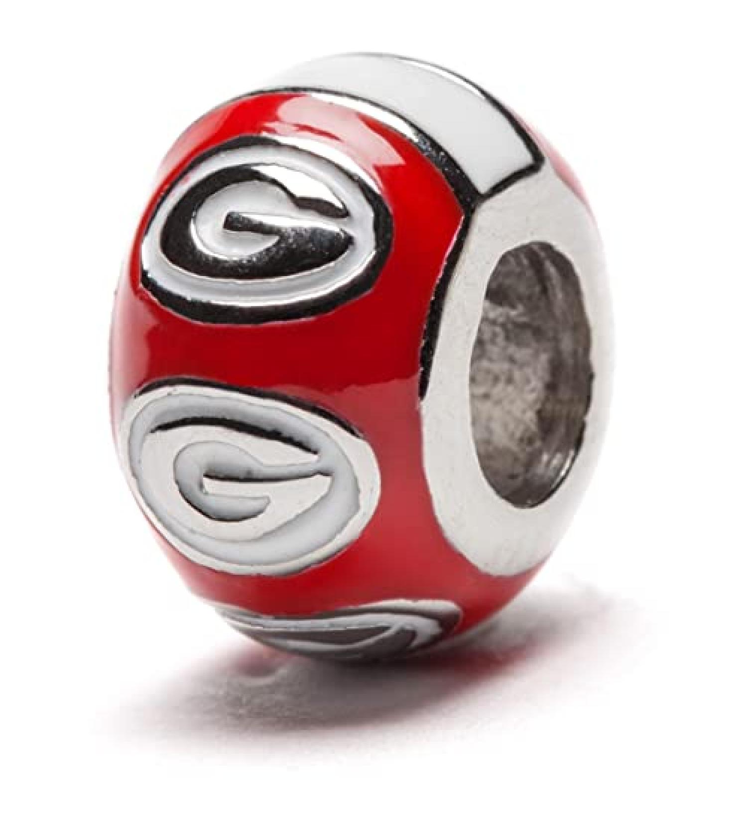 University of Georgia Red Round Bead Charm | Officially Licensed UGA Jewelry - Buy Online on GoSupps.com
