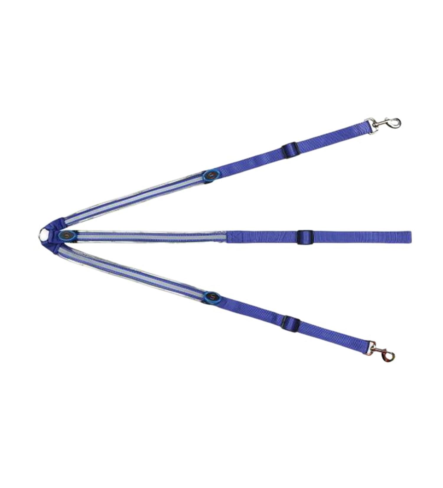 FM2018XSL Horse Harness LED Breastplate - Luminous Reflective Safety Belt for Equestrian Outdoor Adventures - Blue - Buy Online on GoSupps.com