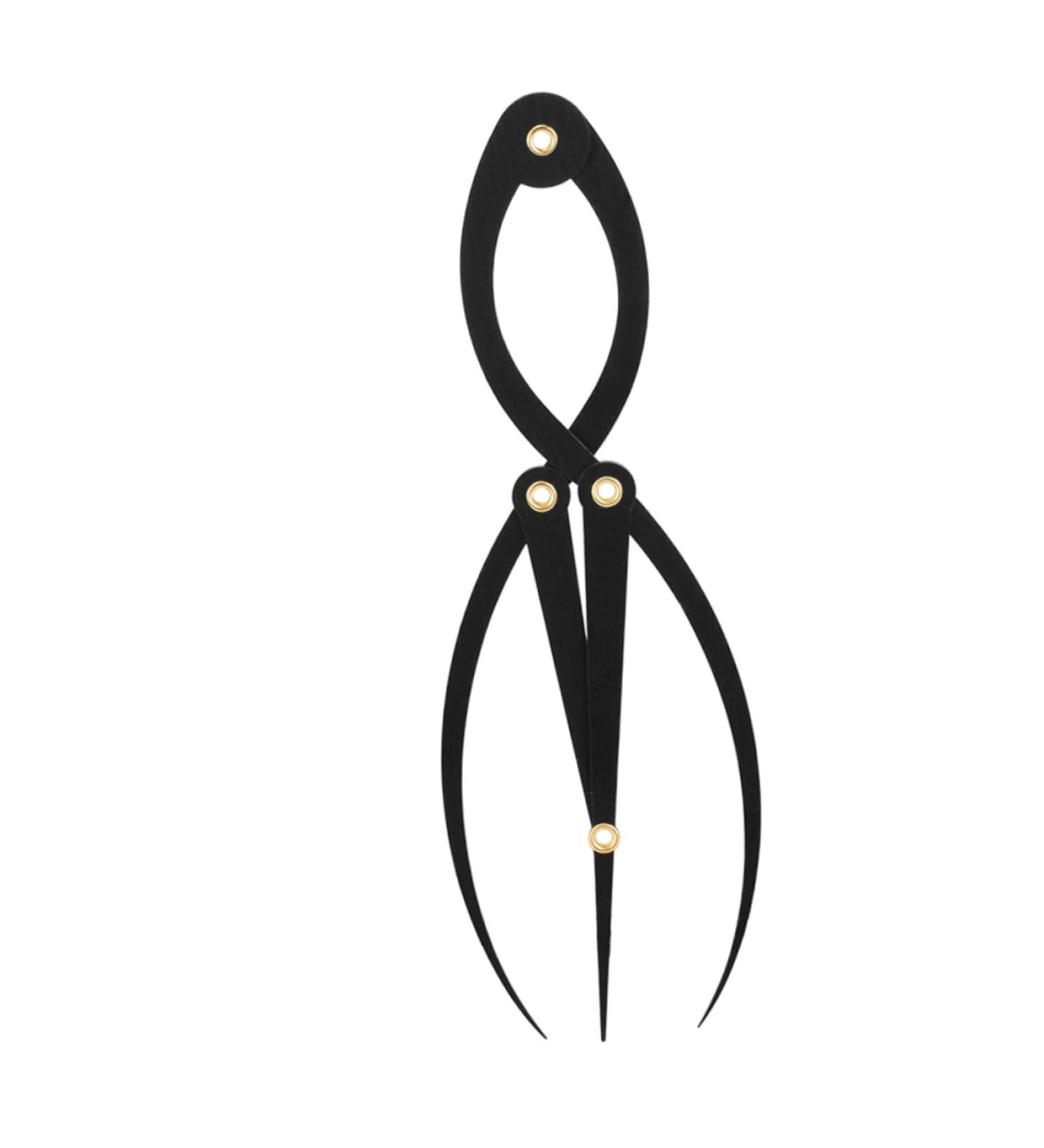 Angoily Tool Eyebrow Drawing Eyebrow Positioning Ruler Eyebrow Rulers Measuring Ruler Metal Stainless Steel - Buy Online on GoSupps.com