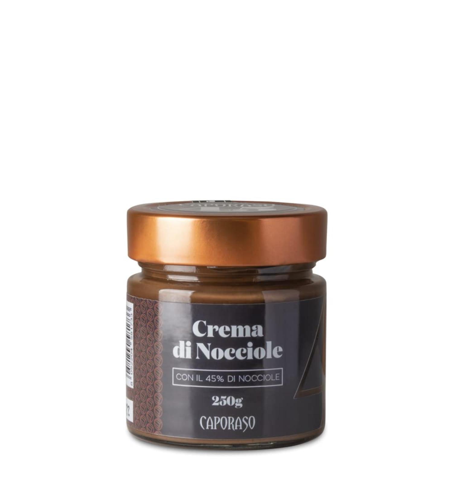 Caporaso dal 1960 Hazelnut Cream 45% natural spread (250 grams) - Buy Online on GoSupps.com