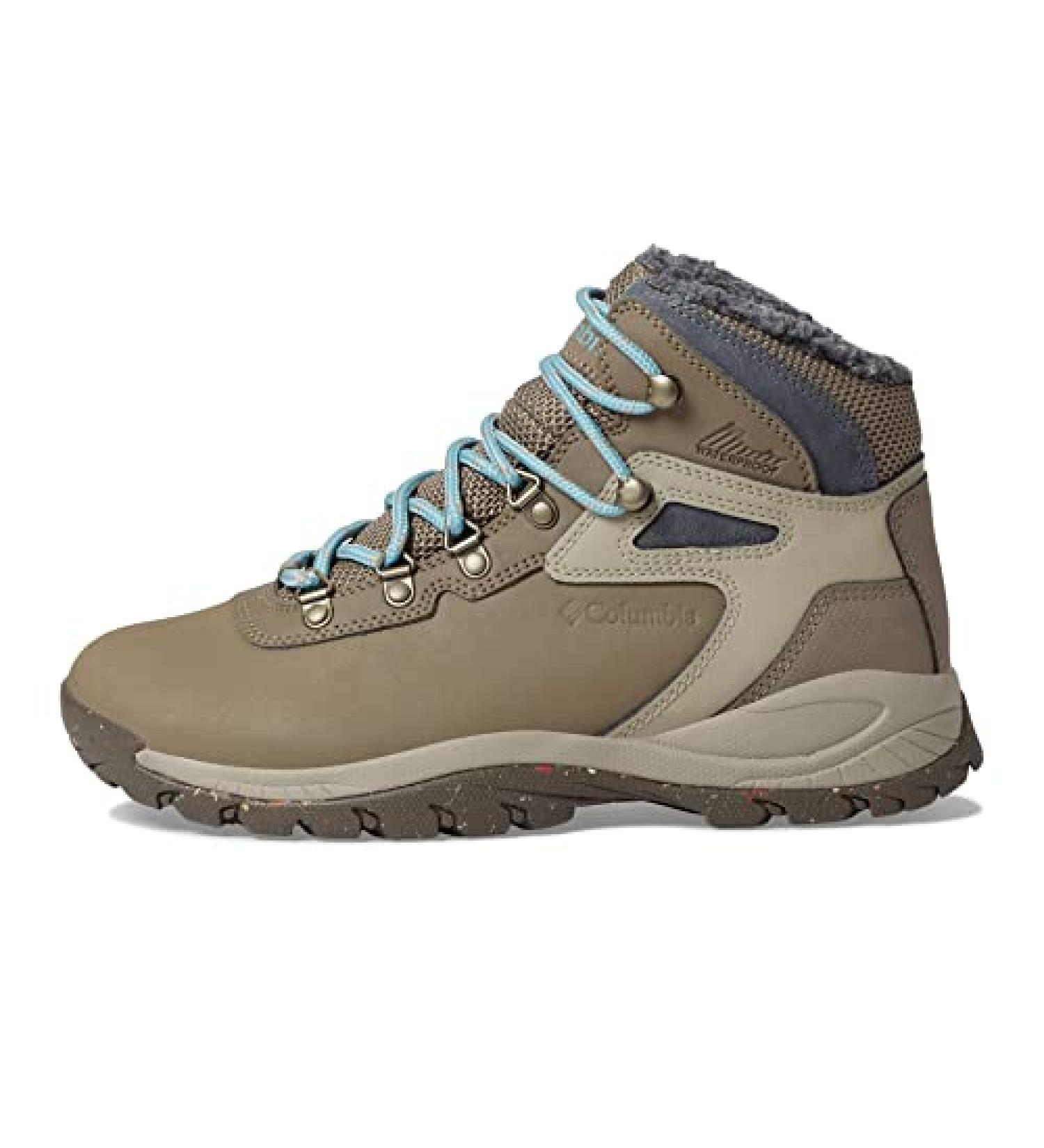 Columbia Women's Newton Ridge Plus Omni Heat Hiking Shoe 8.5 - Wet Sand/Sea Wave - Buy Online on GoSupps.com