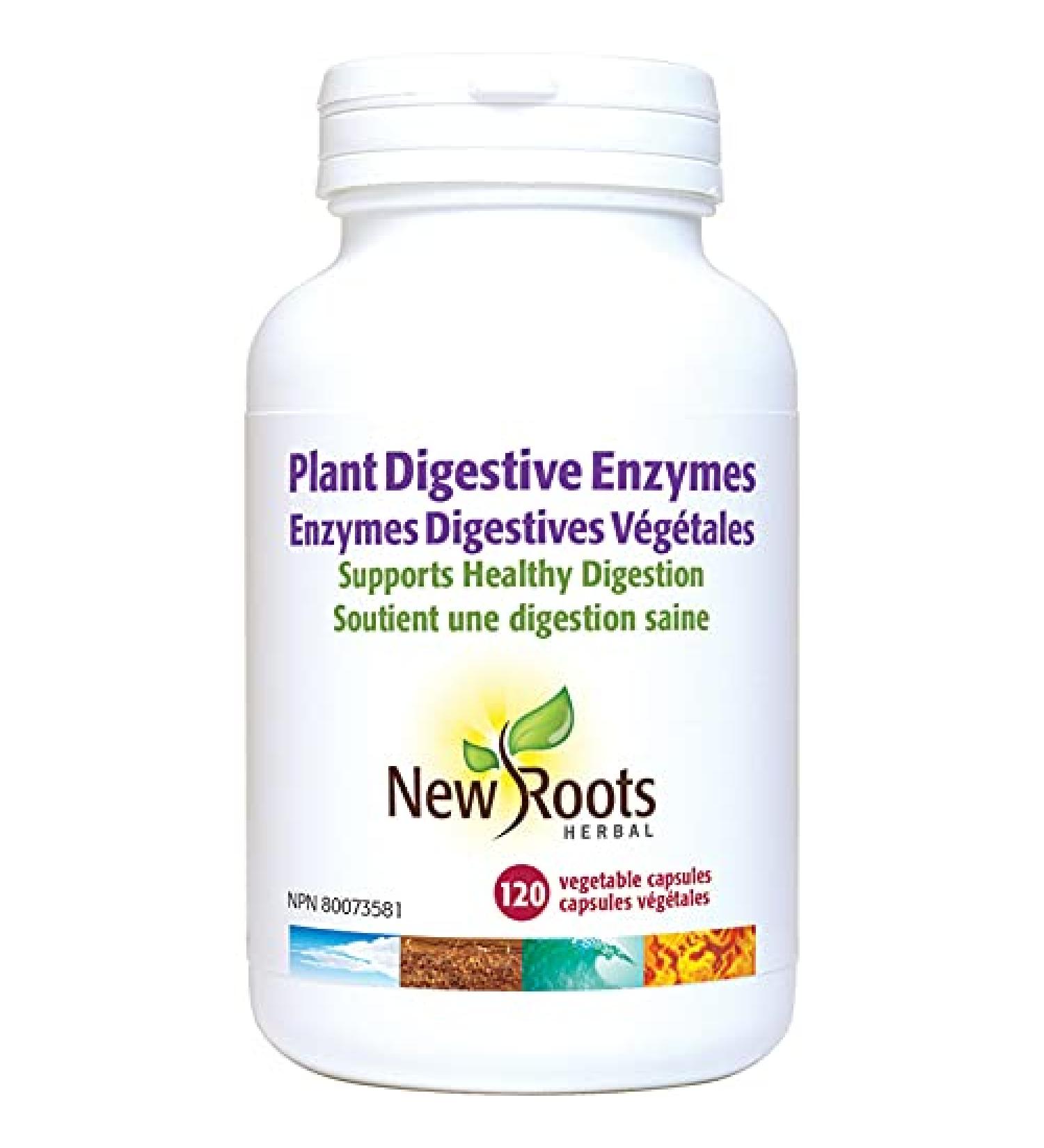 New Roots Herbal - Plant Digestive Enzymes - 120 Capsules - Plant Based Digestive Enzymes for Men and Women - Inflammation Support Supplement - Plant Enzymes for Digestion - Immune System Support 120 count (Pack of 1) - Buy Online on GoSupps.com