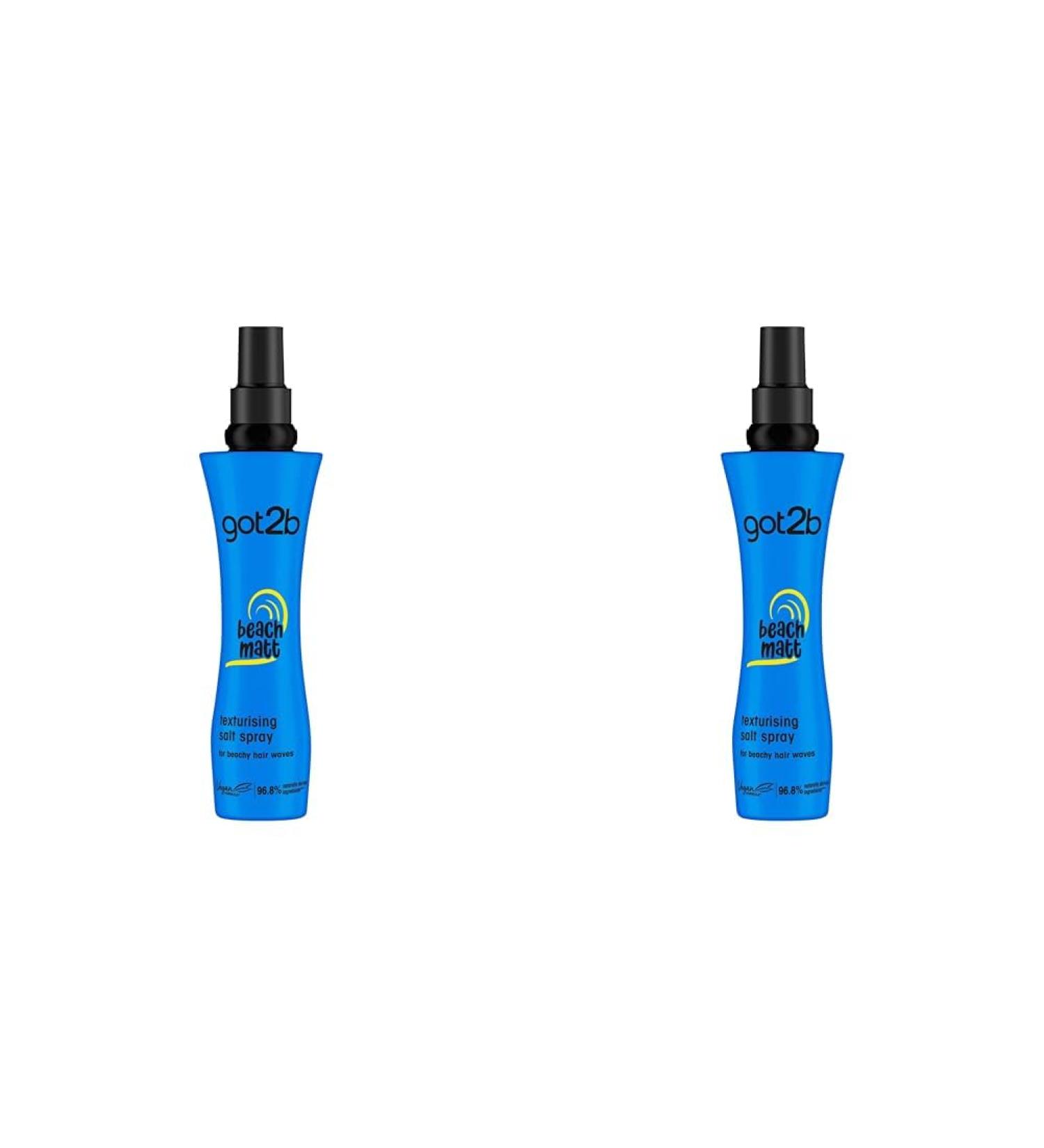 Schwarzkopf got2b Beach Matt Texture Sea Salt Hair Spray Medium Hold Creates Waves and Textures with a Matt Finish packaging may vary 200 ml (Pack of 2) - Buy Online on GoSupps.com