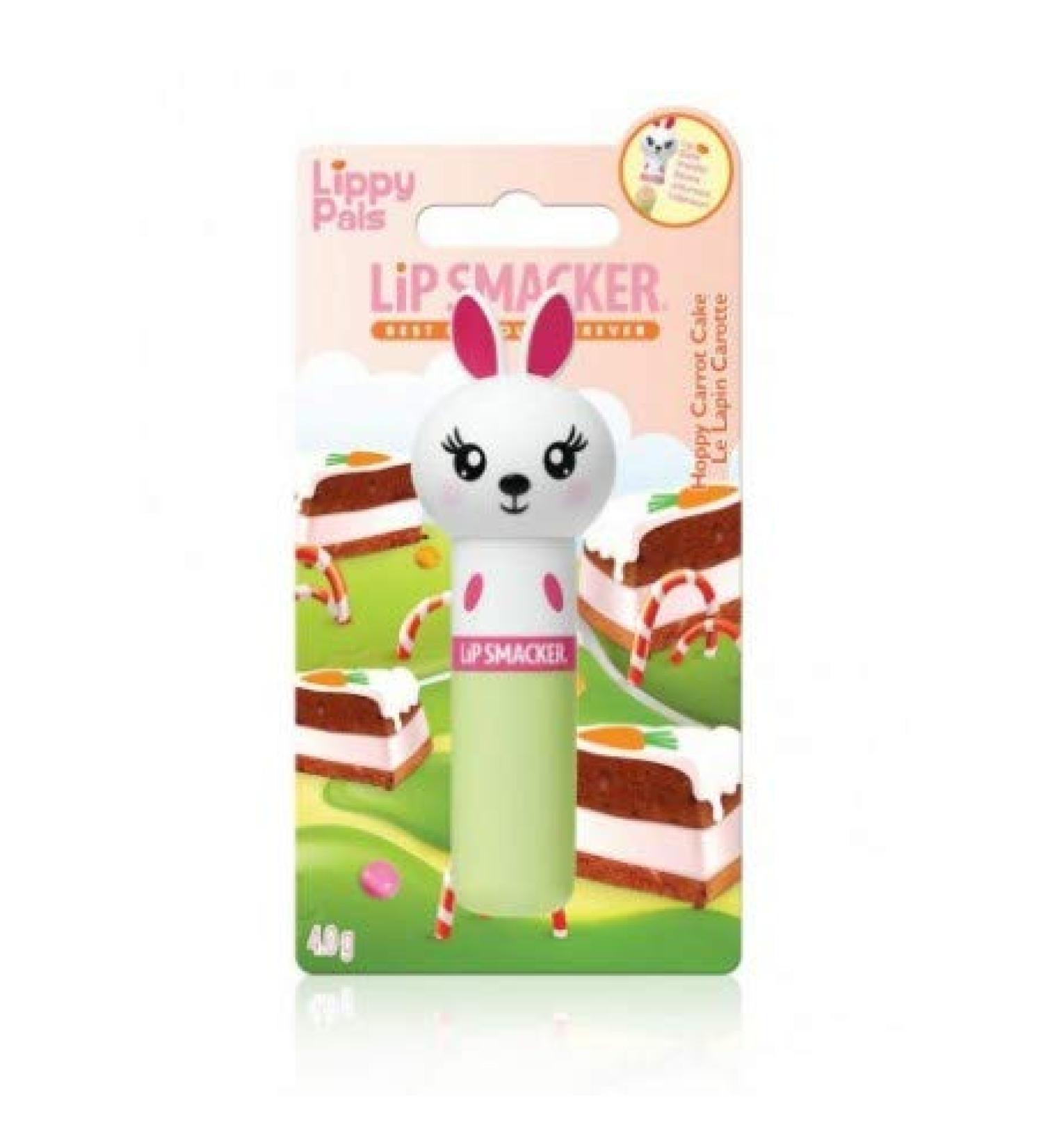 Lip Smacker Lippy Pals with Bunny Head - Lip balm with sweet carrot cake flavor