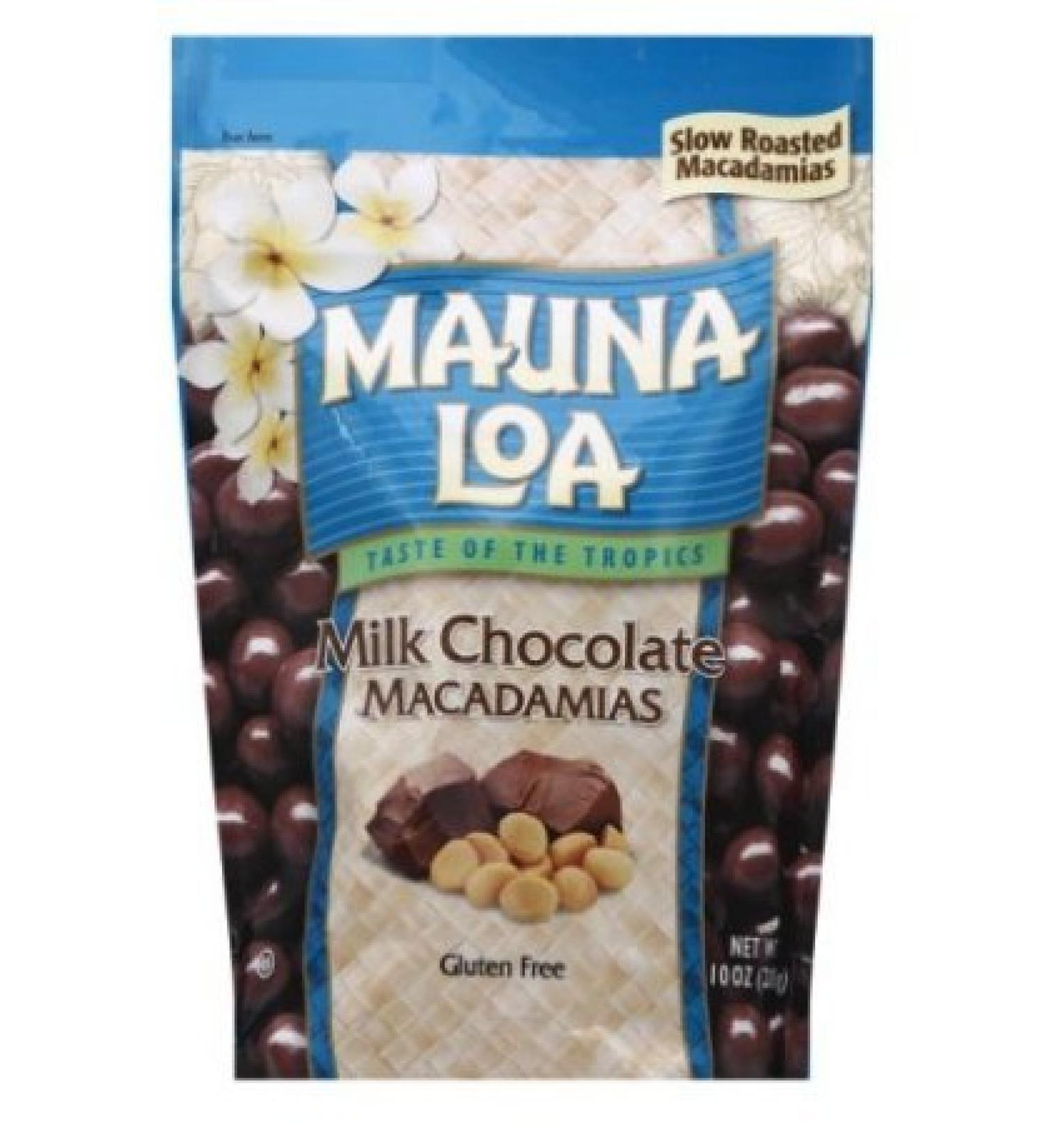 Mauna Loa Premium Hawaiian Roasted Macadamia Nuts Milk Chocolate Flavor 10 Oz Bag - 1 Pack - Buy Online on GoSupps.com