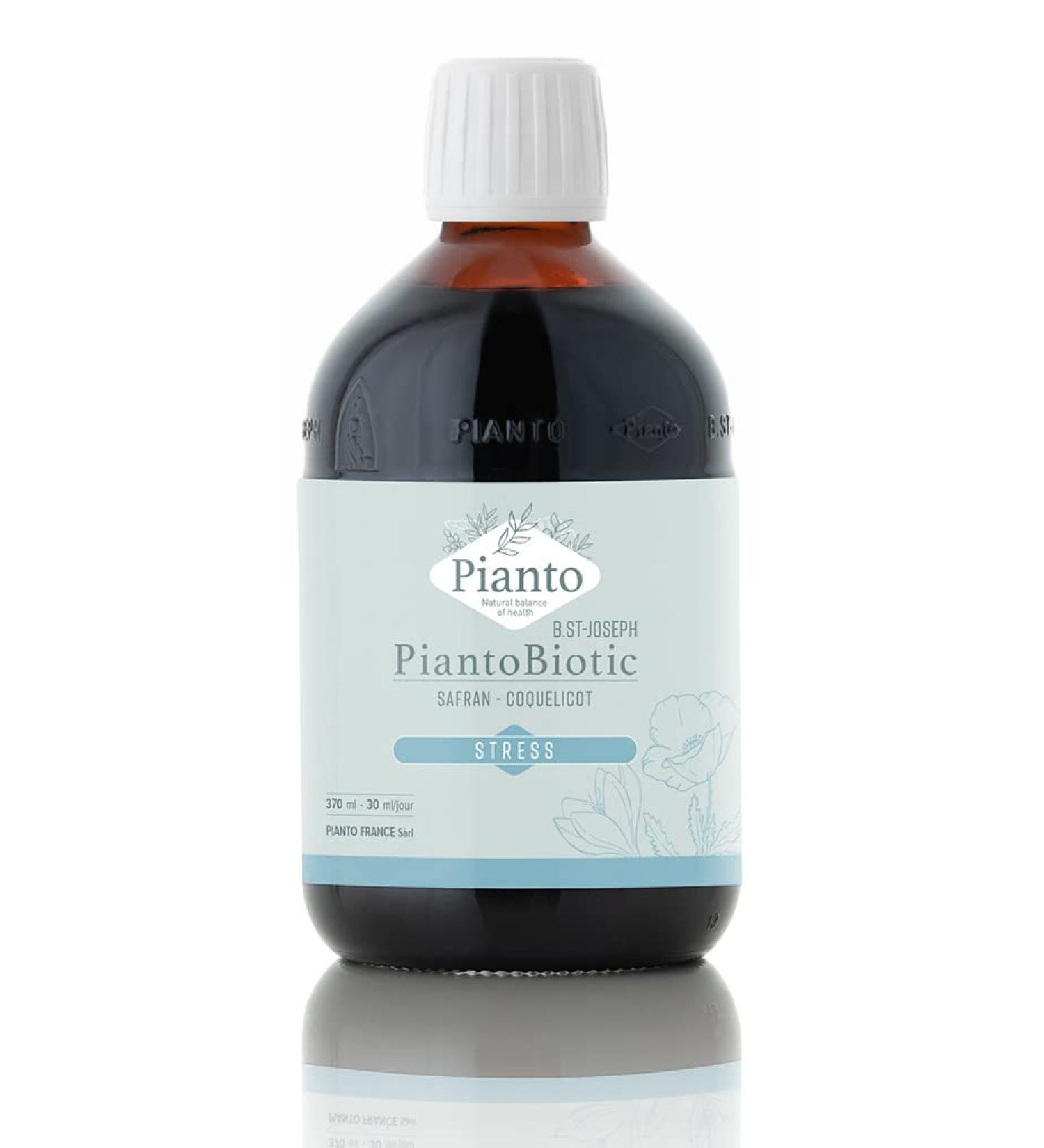 STRESS PiantoBiotic (ex B.St-Joseph): Serenity good mood nervousness anxiety mental load - Soothing phyto-active agents - synergy of action: relaxing plants nutrients vitamins 370 ml - Buy Online on GoSupps.com