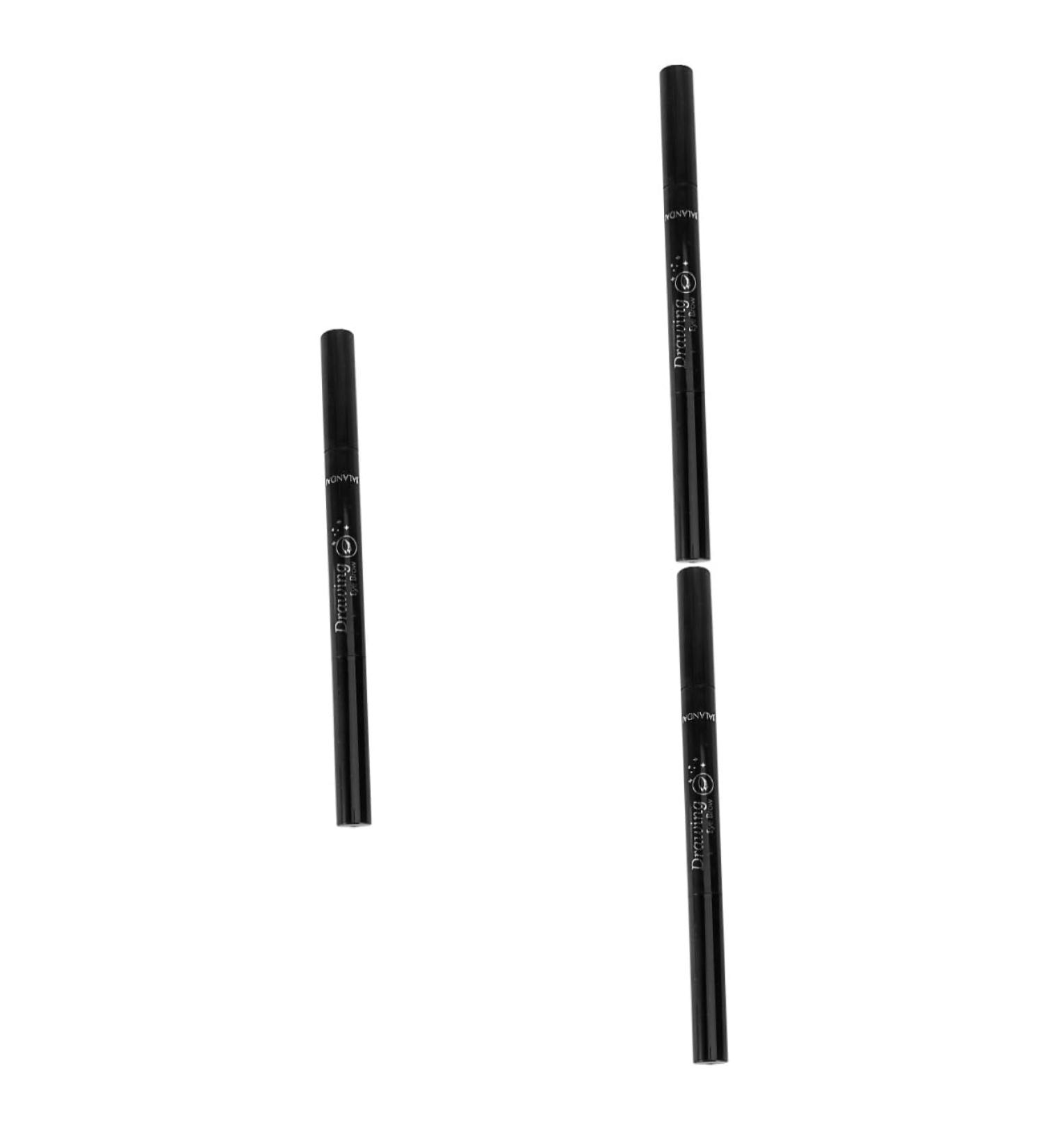 FOMIYES 3pcs Rotate Eyebrow Pencils Double Head Eyebrow Pencil To Rotate Lasting Chocolate 1 count (Pack of 1) Chocolatex3pcs - Buy Online on GoSupps.com