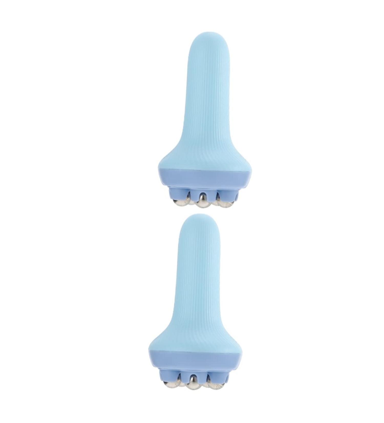 Ultechnovo 2PC Massage Roller & Ice Cream Roll Hammer | Percussion Back Massager | Manual Muscle Roller & Hand Devices with Steel Balls - 14.5x7.5cm - Buy Online on GoSupps.com
