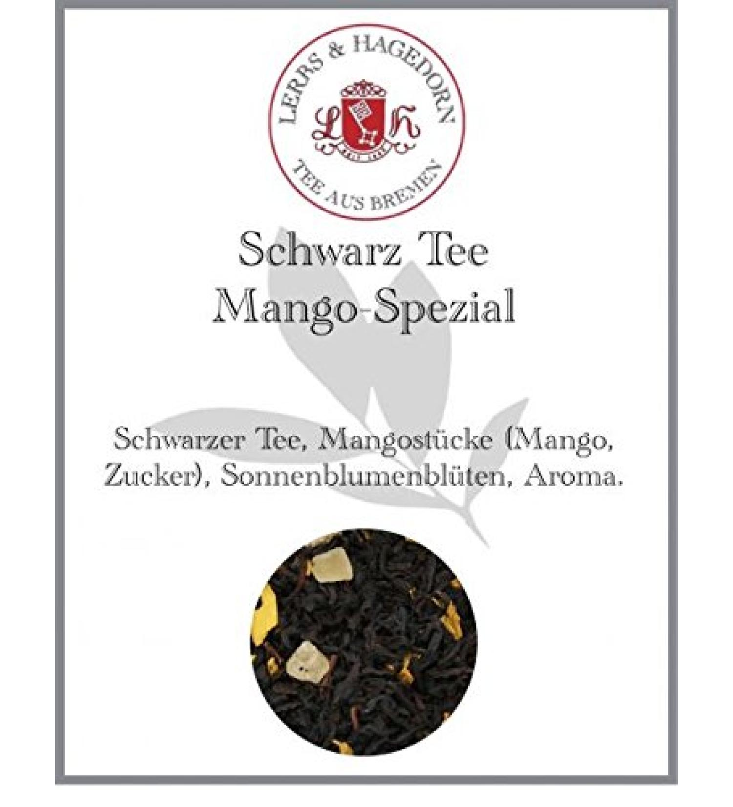  Lerbs & Hagedorn Mango Special Black Tea 1 kg - Buy Online on GoSupps.com