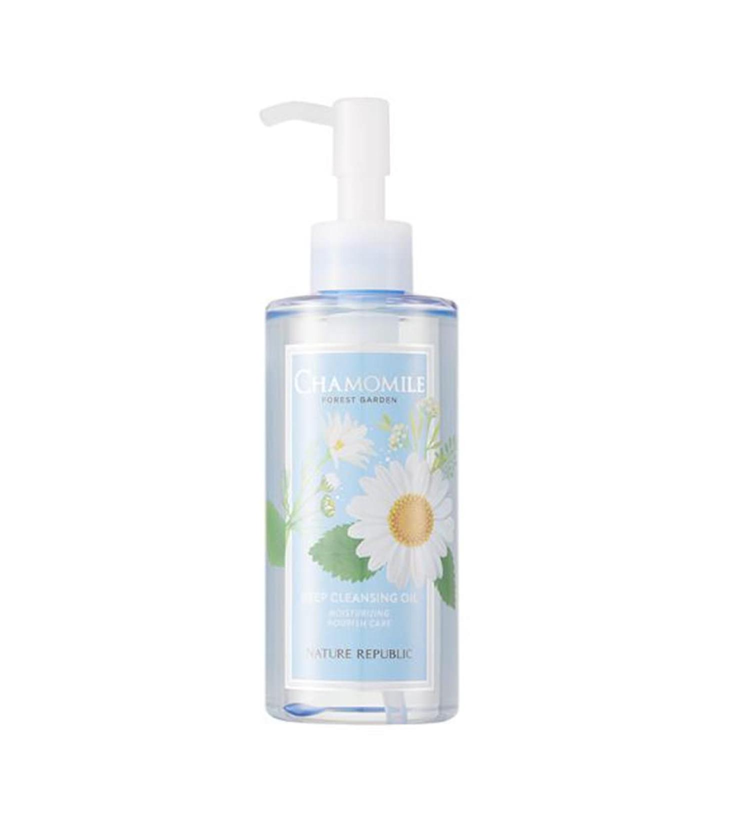 Nature Republic Forest Garden Chamomile Cleansing Oil 200ml/6.76oz - Gentle Makeup Remover - Buy Online on GoSupps.com