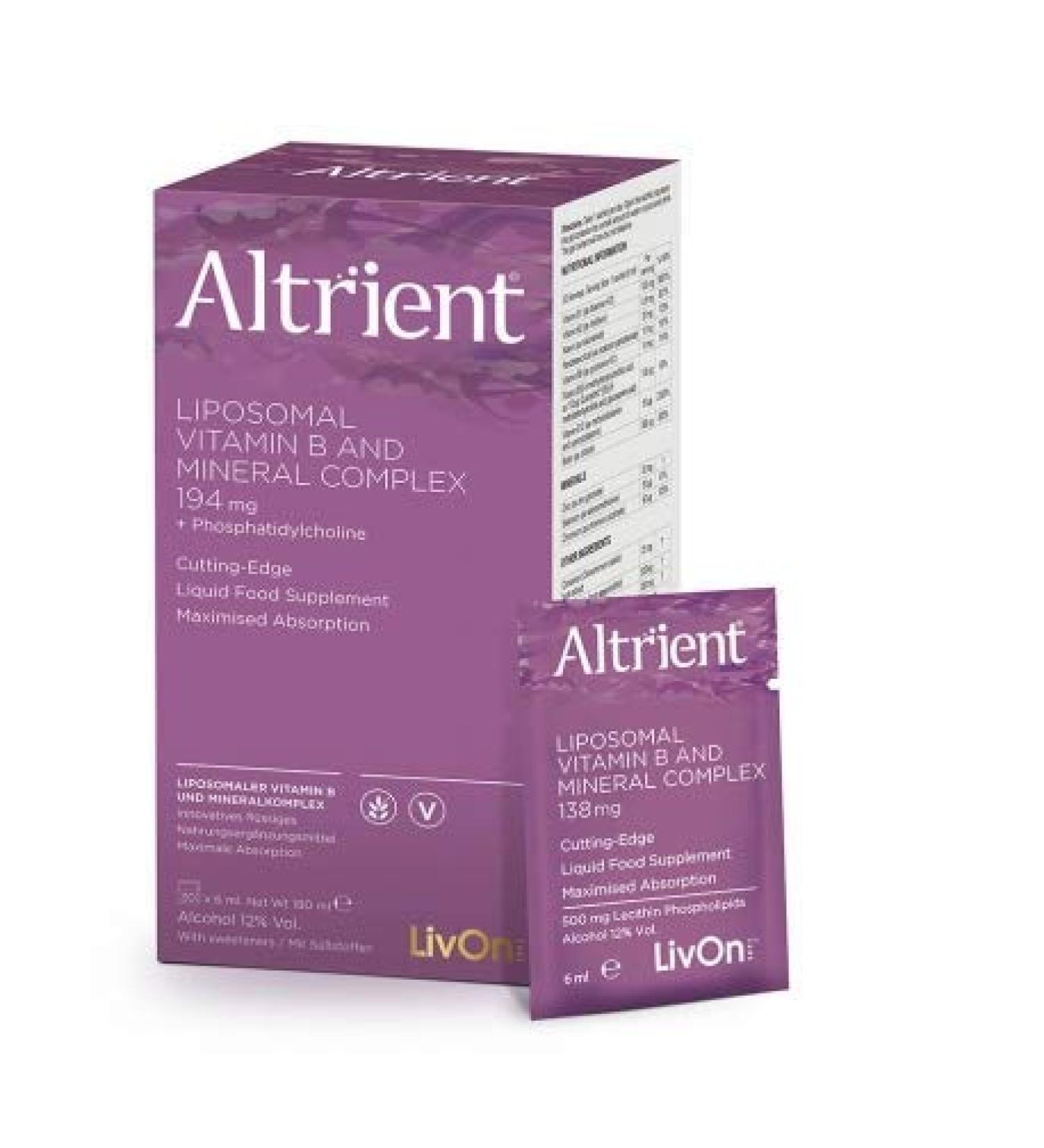 Altrient B - Liposomal Vitamin B Complex with Minerals and Additional Cinnamon for Optimal Health - Buy Online on GoSupps.com