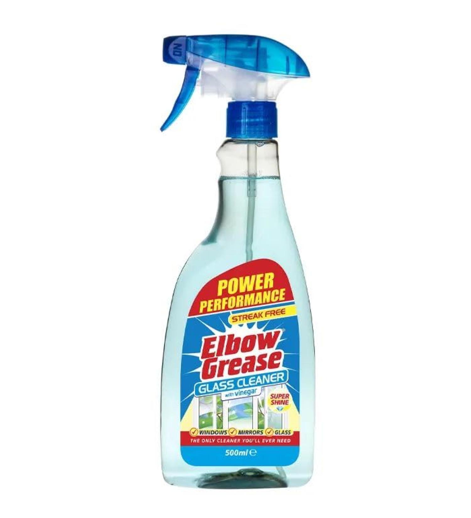 Elbow Grease Glass Cleaner with Vinegar - Super Shine Power Performance - Streak-Free Formula for Sparkling Windows and Mirrors (2)