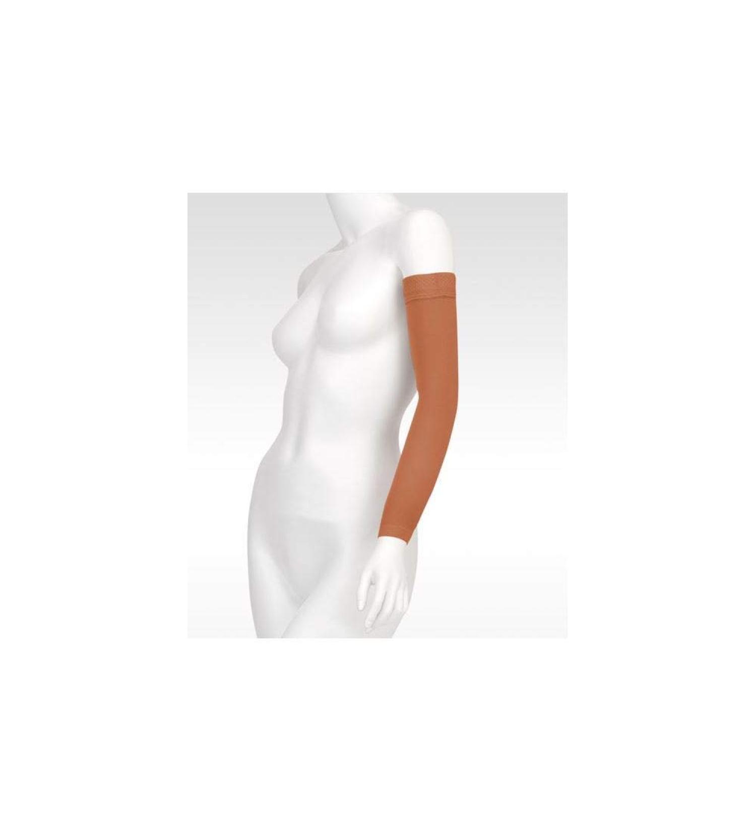 Juzo Soft 2001 20-30mmhg Standard Armsleeve with Silicone Top Band for Women Cinnamon 5 (V)