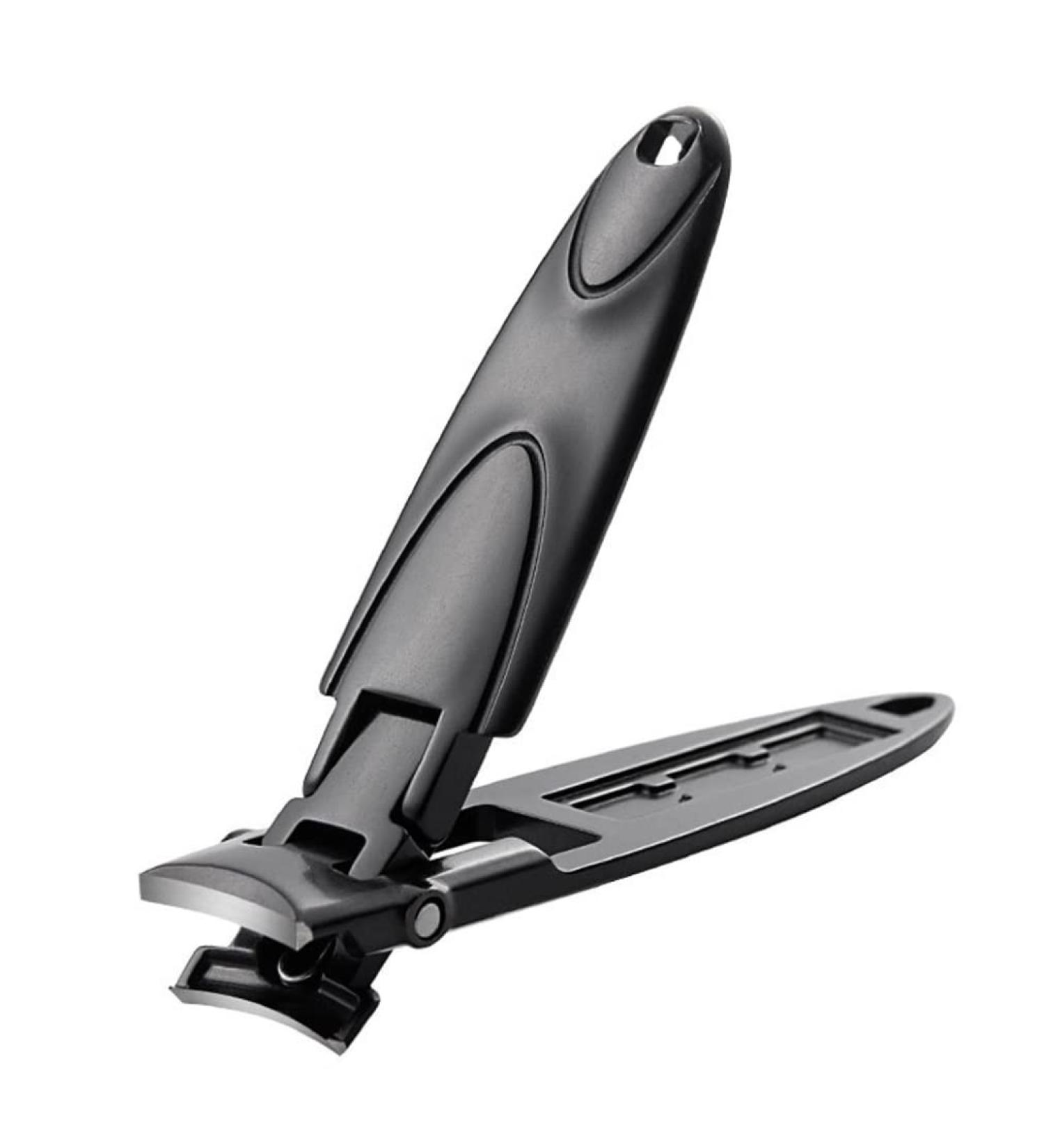 Ultra-Thin Portable Nail Clippers Anti-Splash Nail Clippers Nail Tools (Black) - Buy Online on GoSupps.com