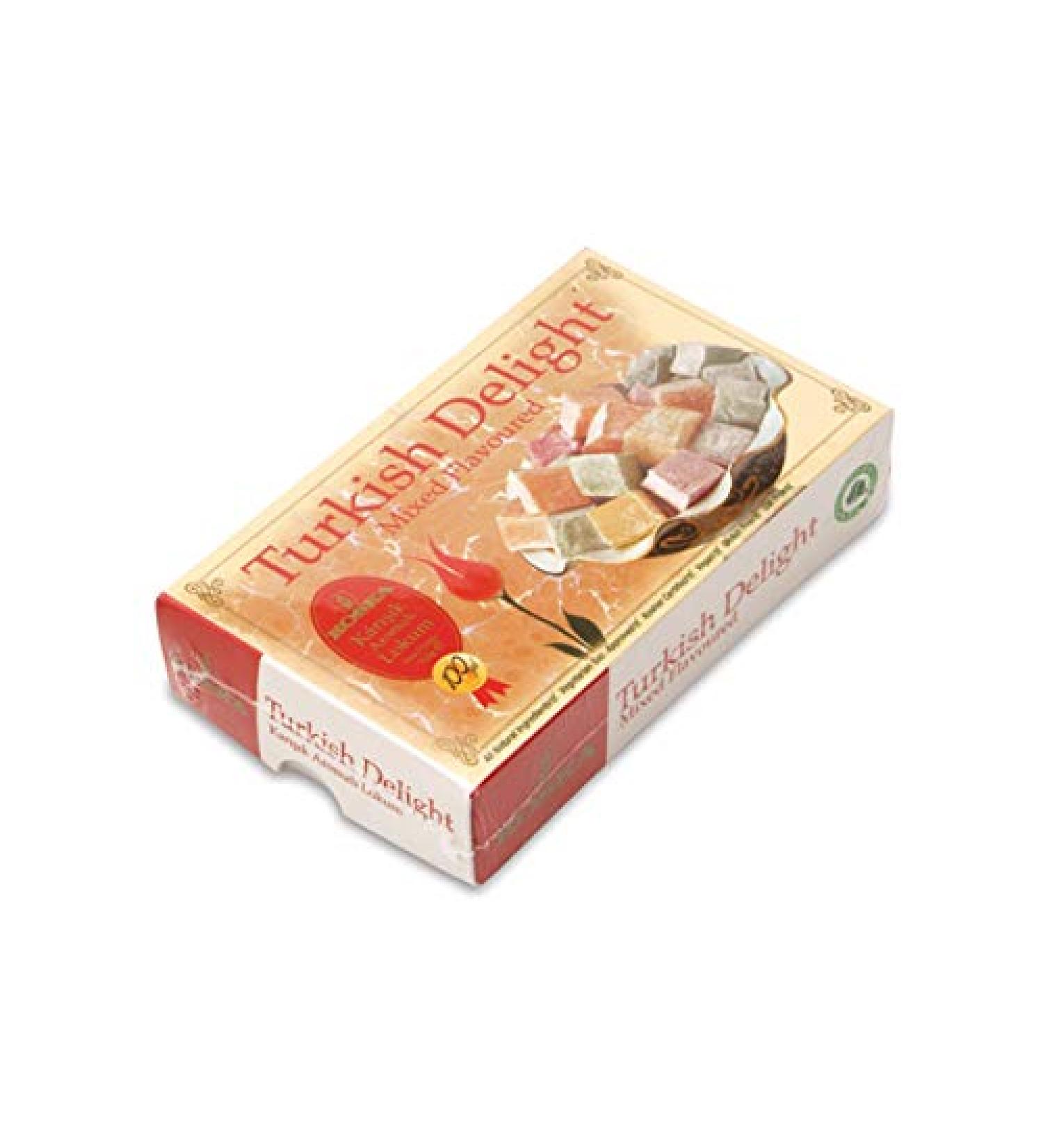 Delicious Lokum Mix 500g | Authentic Turkish Delight with Rose Lemon & Mint Flavours | International Shipping Available - Buy Online on GoSupps.com