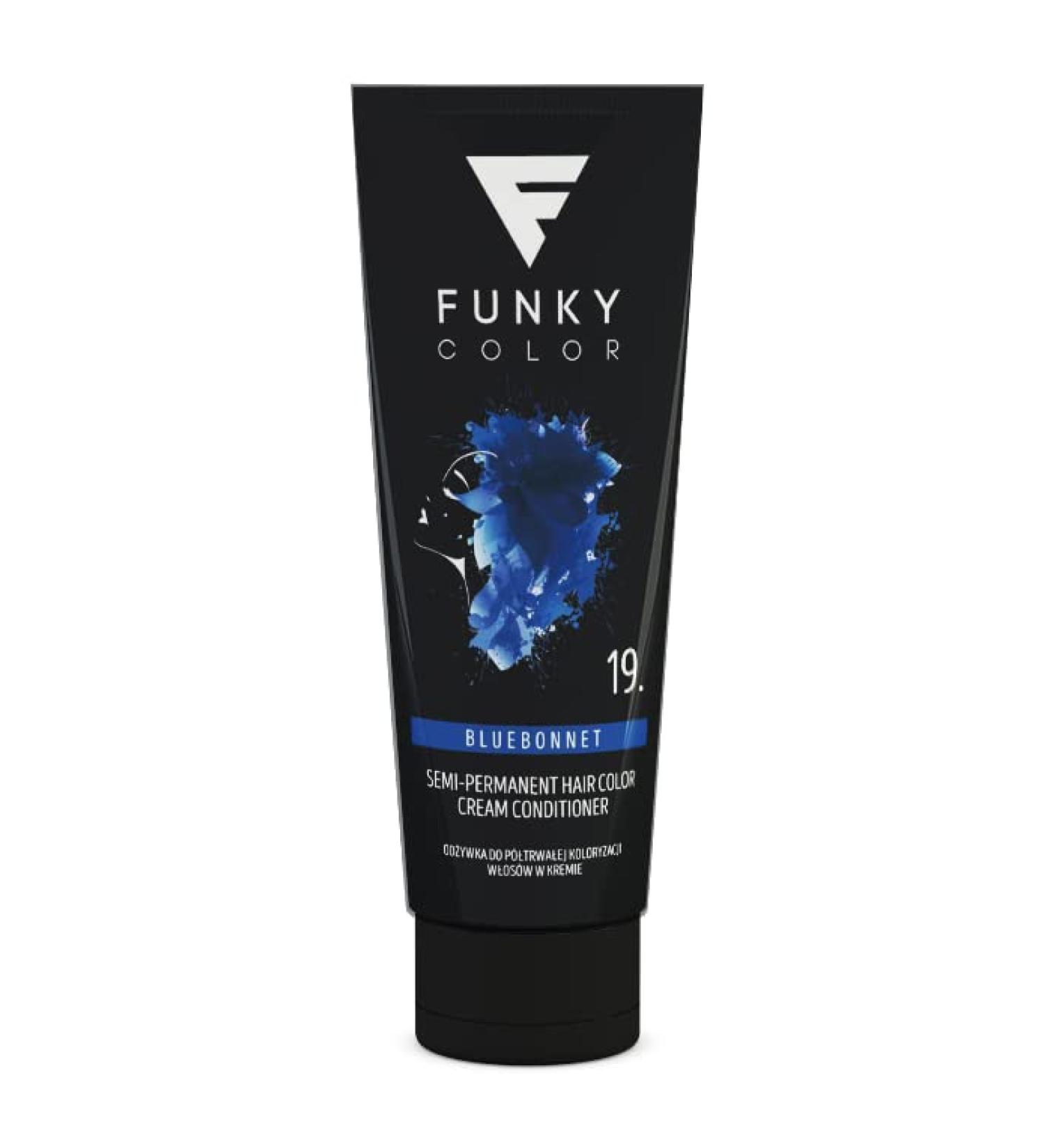 Funky Color Bluebonnet 19 - Semi-Permanent Hair Color | 28 Vibrant Shades for International Shipping - Buy Online on GoSupps.com
