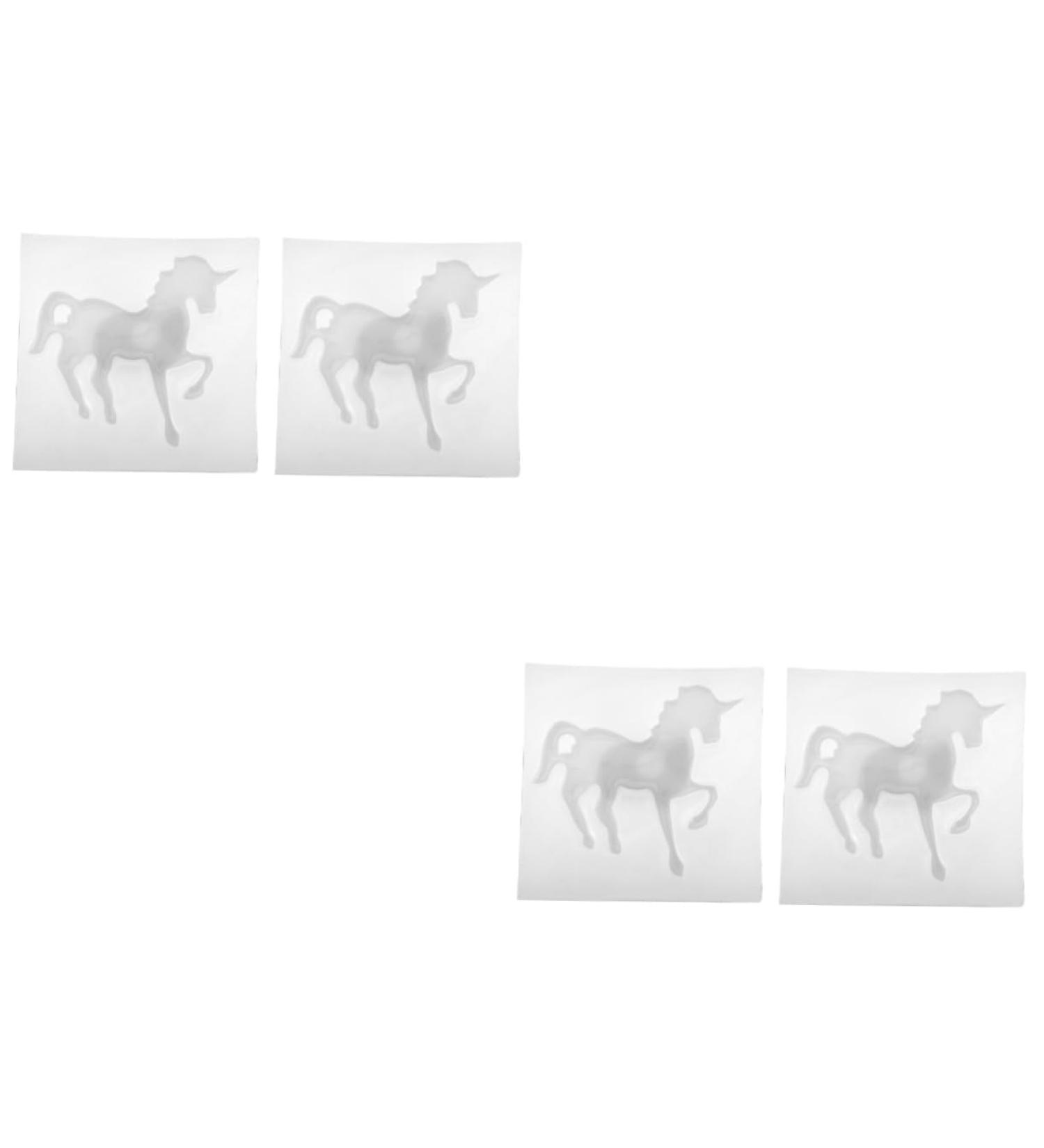 COHEALI 4 Pcs Silicone Mold Fondant Molds Silicone Horse Resin Craft Mold 3d Homemade Supplies Bubble Whitex2pcs 7.6X7.6CMx2pcs - Buy Online on GoSupps.com