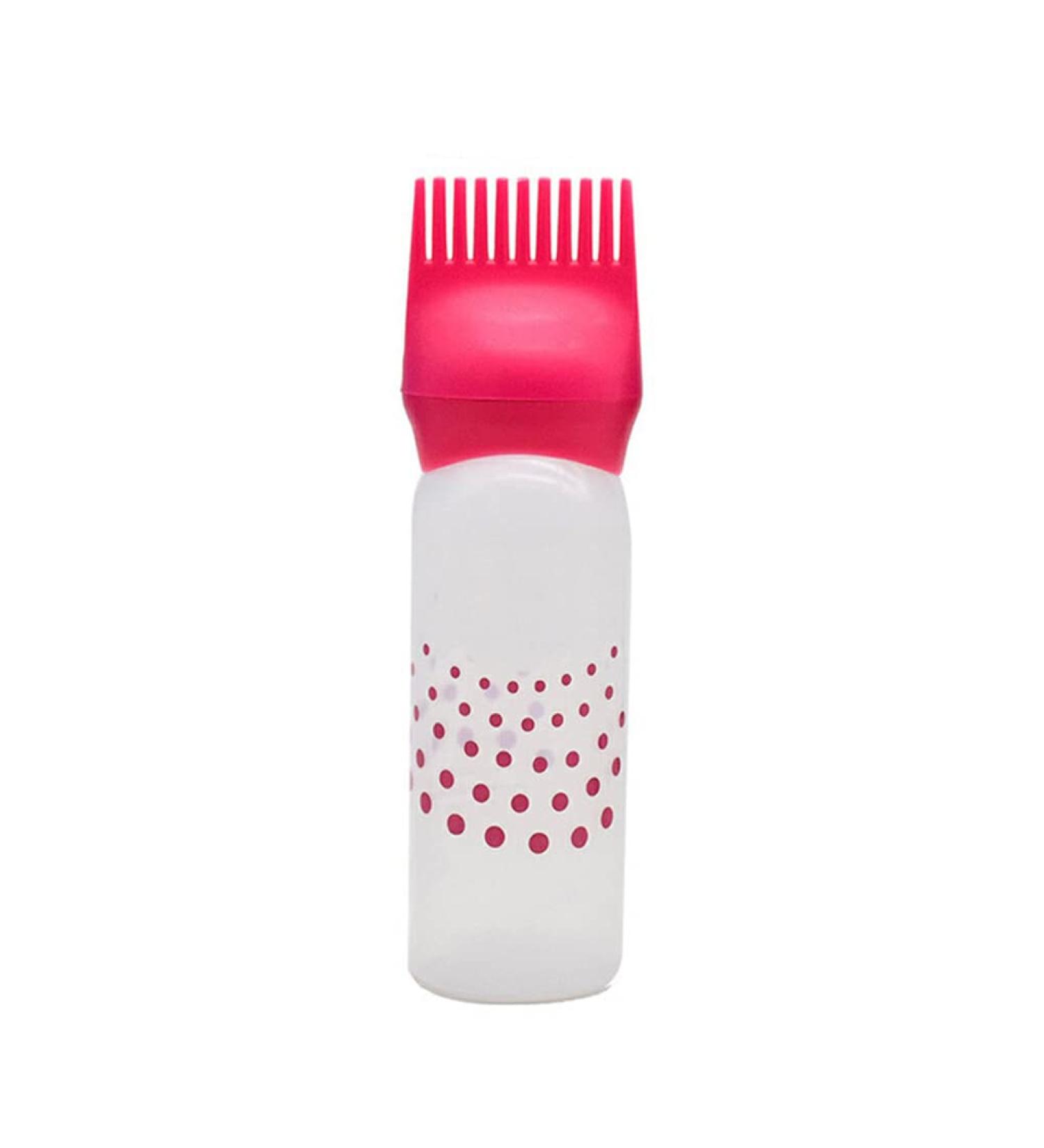 BOKIOESDE Home Barber Shop Portable Hair Dye Applicator Bottle Reusable Washable Filling Brush Dispenser with Scales Hairstyling Red - Buy Online on GoSupps.com