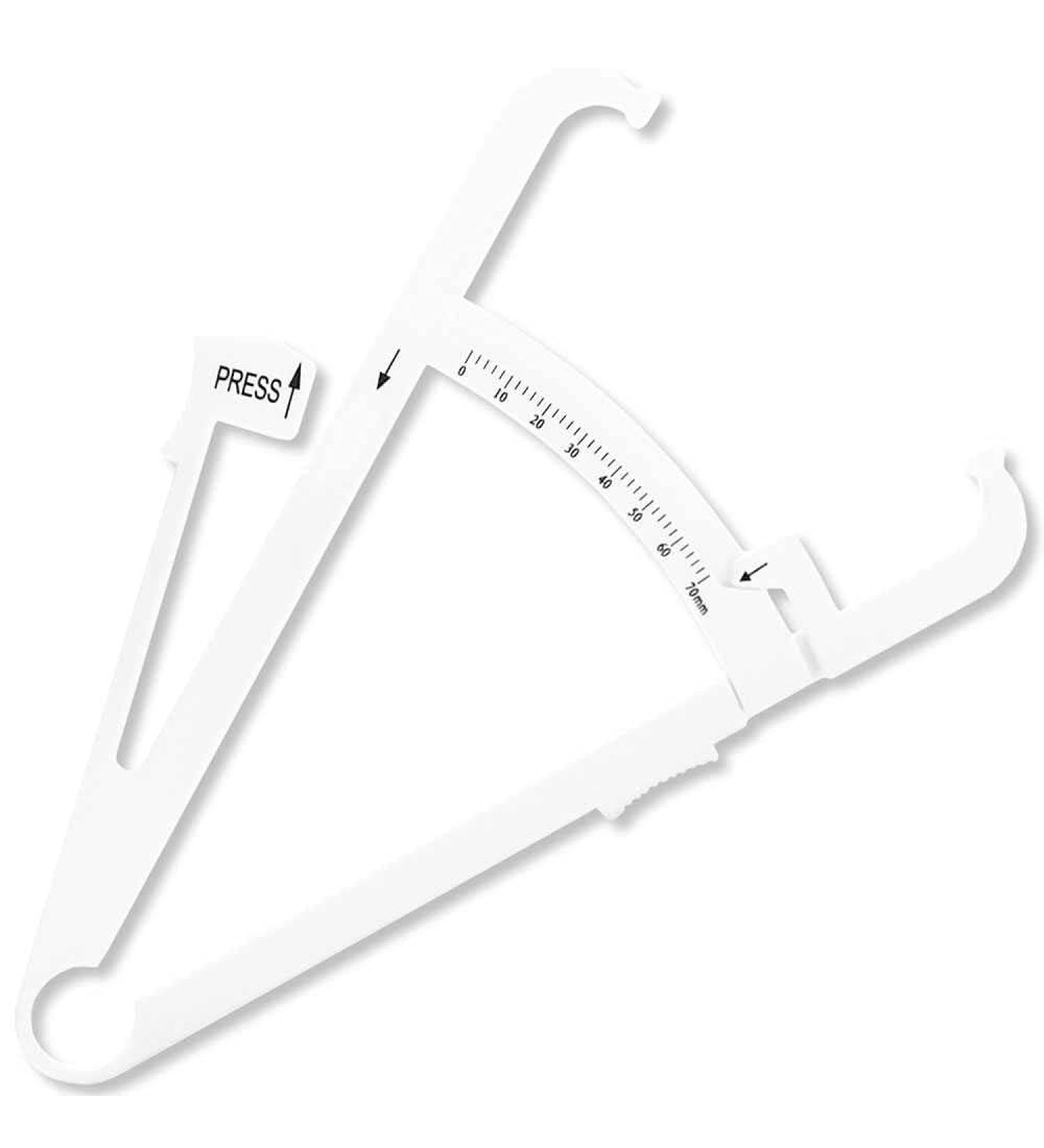 OcioDual Body Fat Caliper - Accurate Body Fat Measurement Tool White Model A | International Shipping Available - Buy Online on GoSupps.com