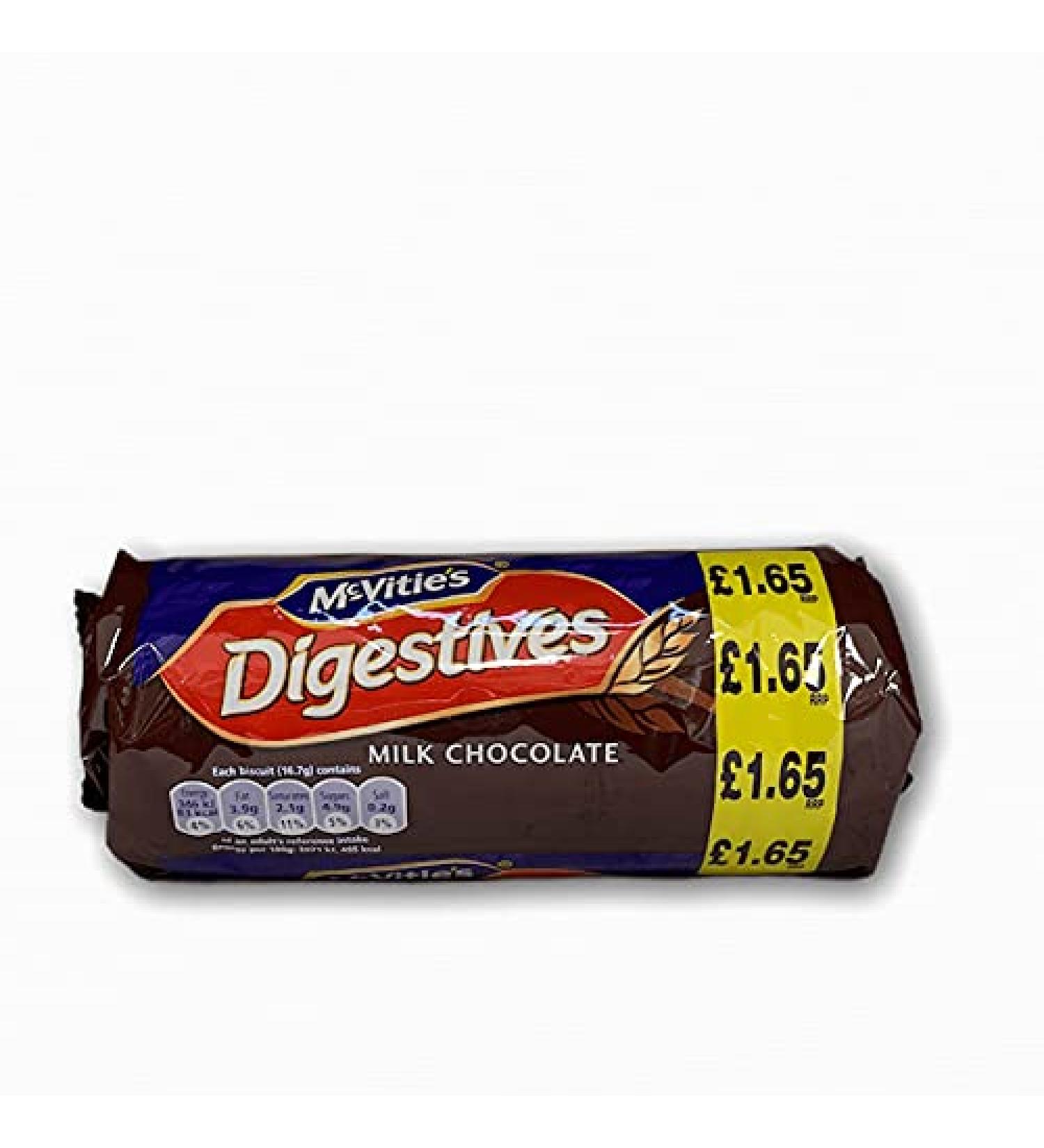 Mcvities Digestive Milk Chocolate No Artificial Colours or Flavours 266g - Buy Online on GoSupps.com