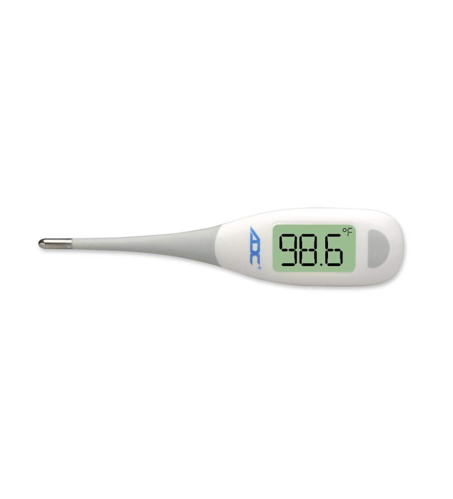 ADC Fast Read Digital Thermometer - Flexible Tip, Quick Read LCD & Color-Coded Backlight - Buy Online on GoSupps.com
