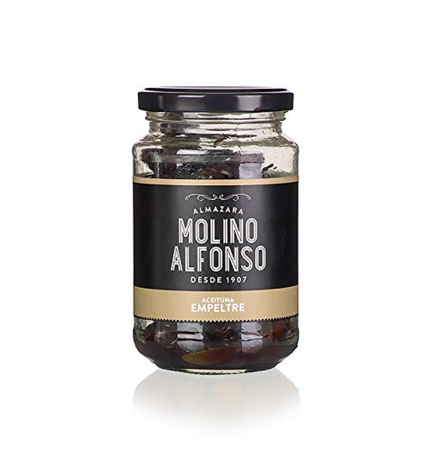 Molino Alfonso Molino Alfonso natural black olives with pits 200g