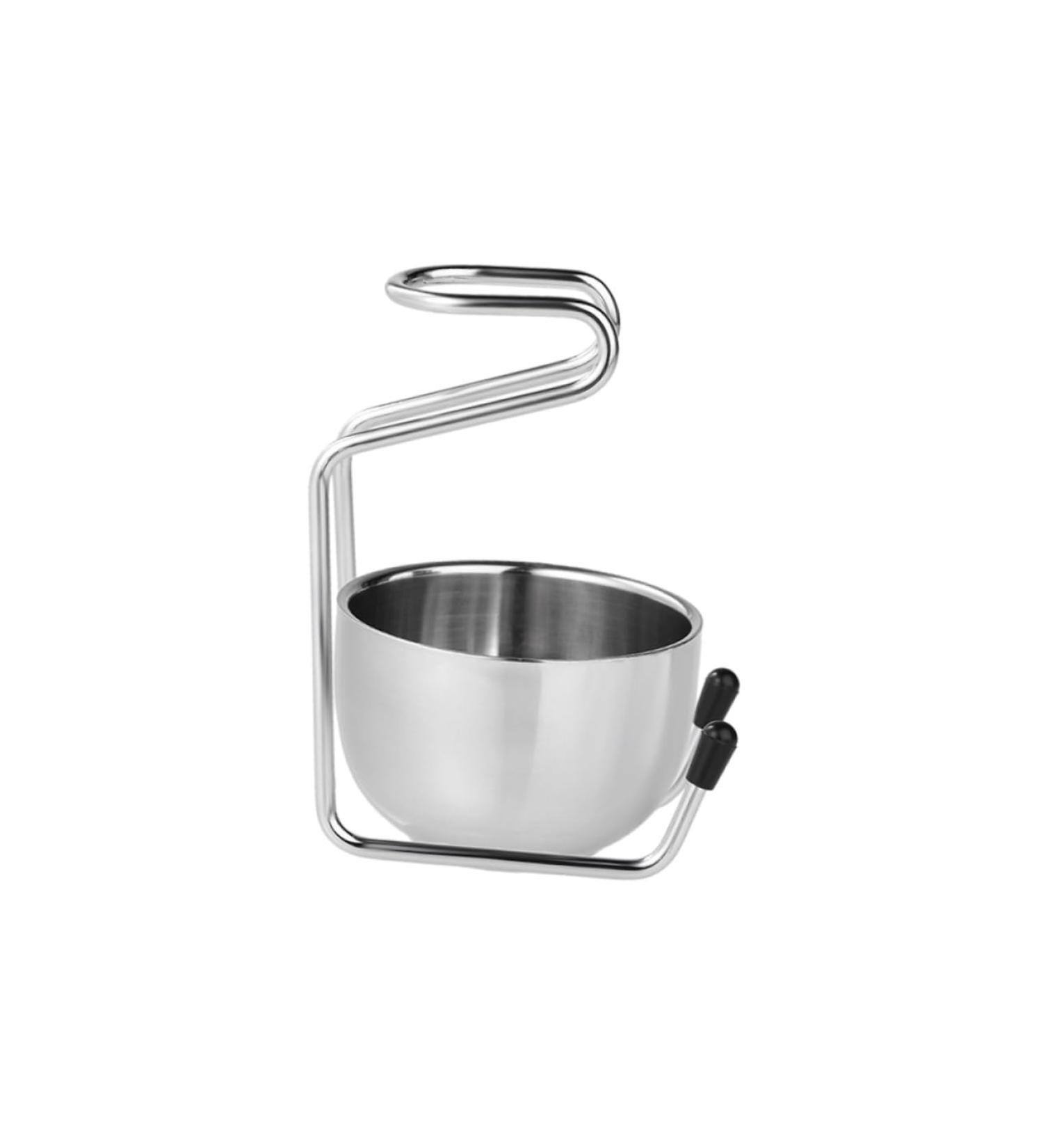 Minkissy Stainless Steel Brush Stand Holder - Boyfriend & Dad Gift | Razor & Beard Brush Holder with Bearing Bracket - Buy Online on GoSupps.com