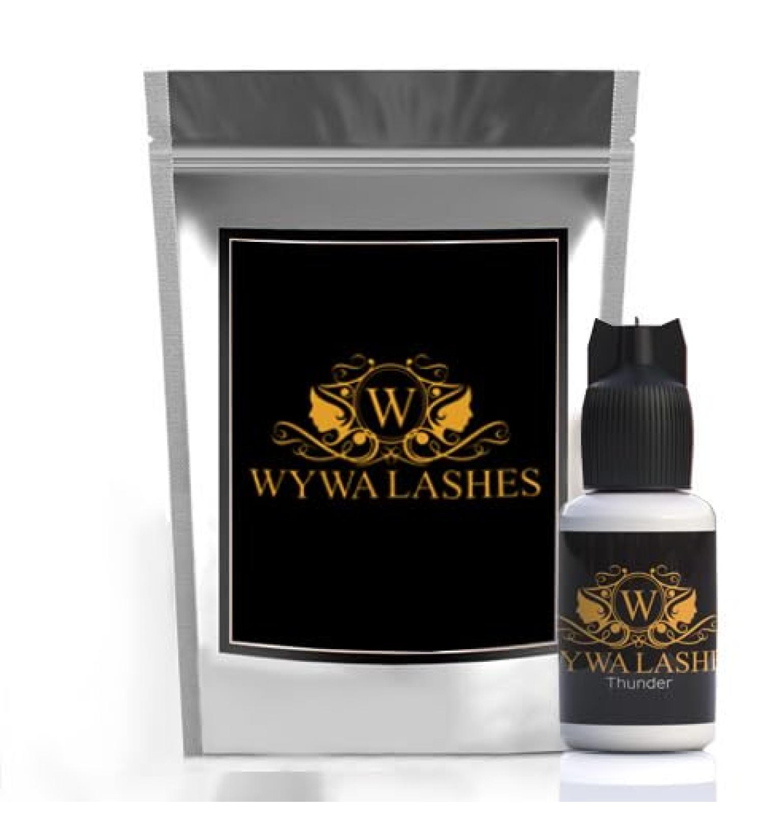 Extra Strong Eyelash Extension Glue - WYWA Lash (5ml) | Fast Drying 7 Weeks Retention Professional Black Adhesive for Extensions - Buy Online on GoSupps.com