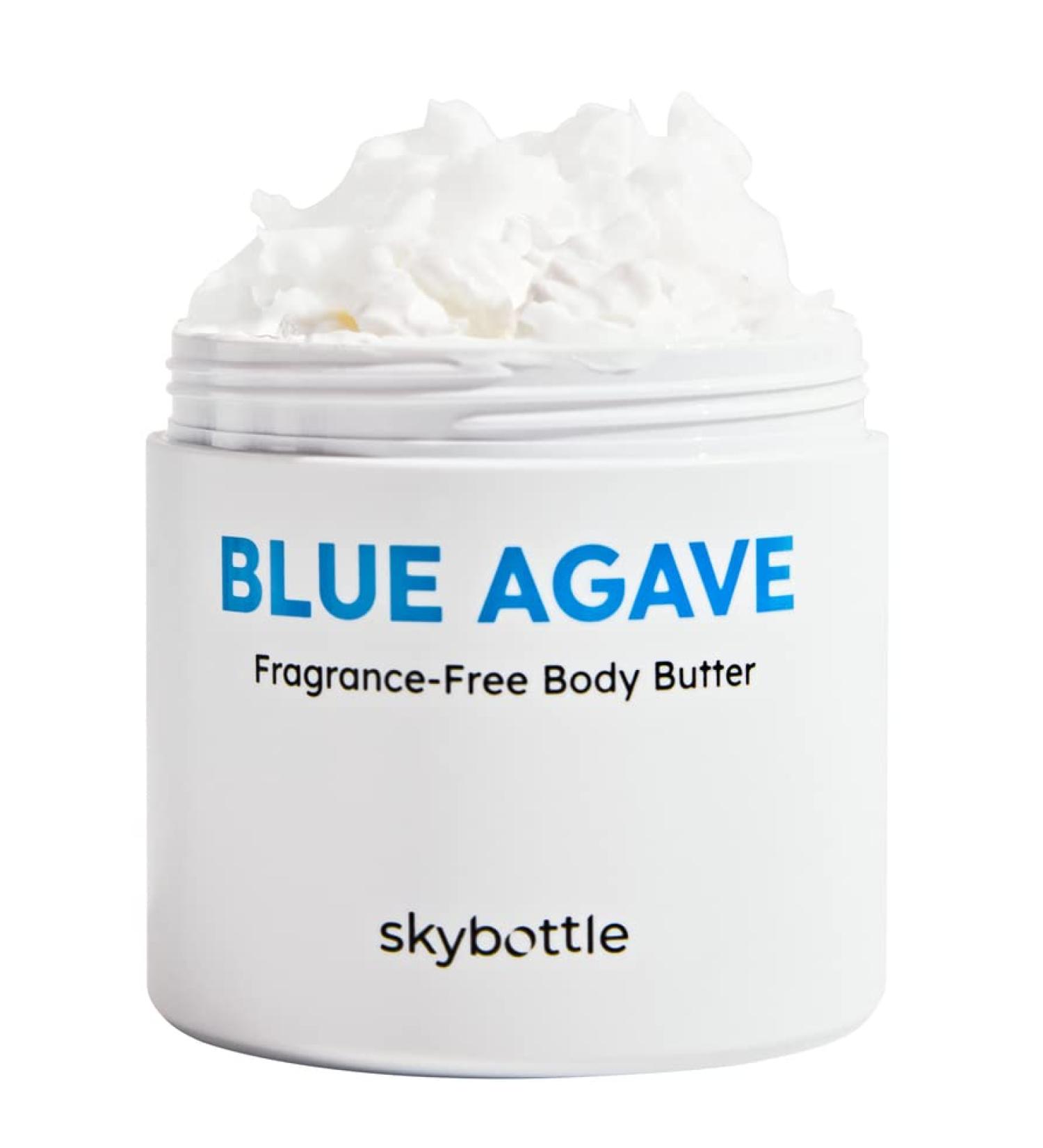Unscented Blue Agave Body Butter Cream Lotion 9.8 oz - Intense Hydration with Hyaluronic Acid | Vegan Certified for Men, Women, Baby & Kids | Ideal for Chapped Dry Skin - Buy Online on GoSupps.com