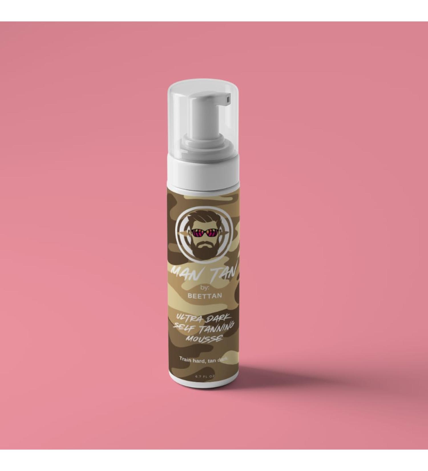 MAN TAN SELF TANNING MOUSSE (ULTRA DARK) with mitt