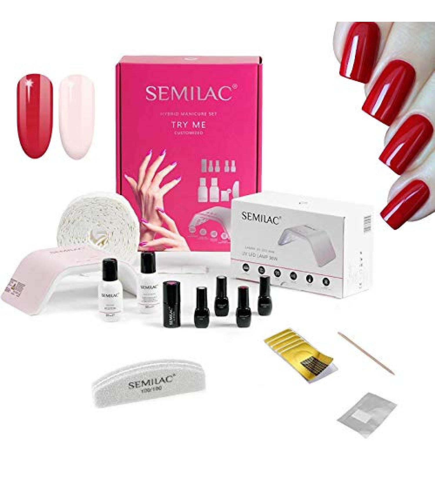 Semilac UV nail polish set Try Me 36W nail lamp nail dryer