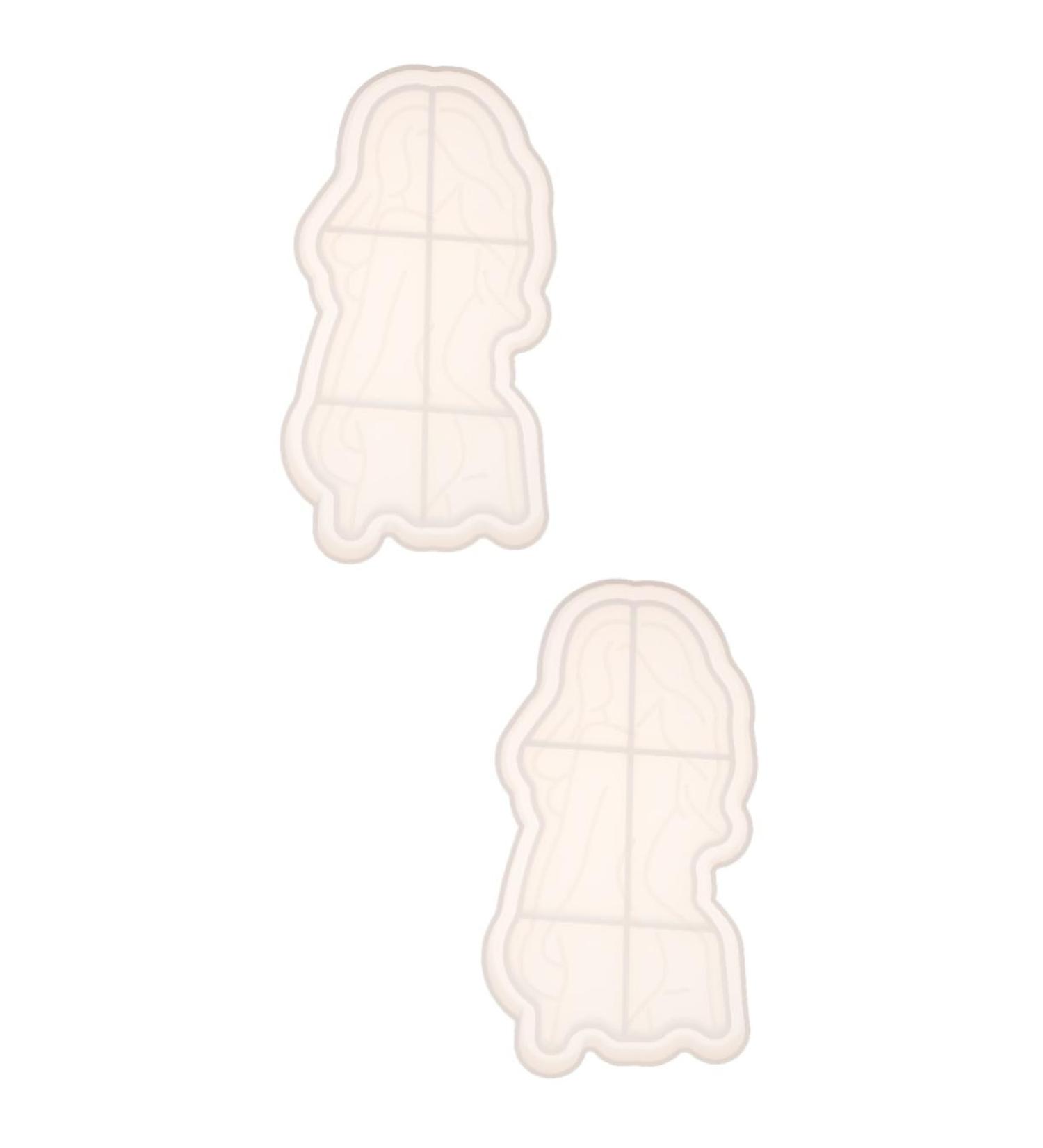 NUOBESTY 2 Pcs Tray Silicone Mold Silicone Molds Diy Resin Moulds Creative Tray Mould Crystal Epoxy Cake Mold Whitex2pcs 16.1X8.5CMx2pcs - Buy Online on GoSupps.com