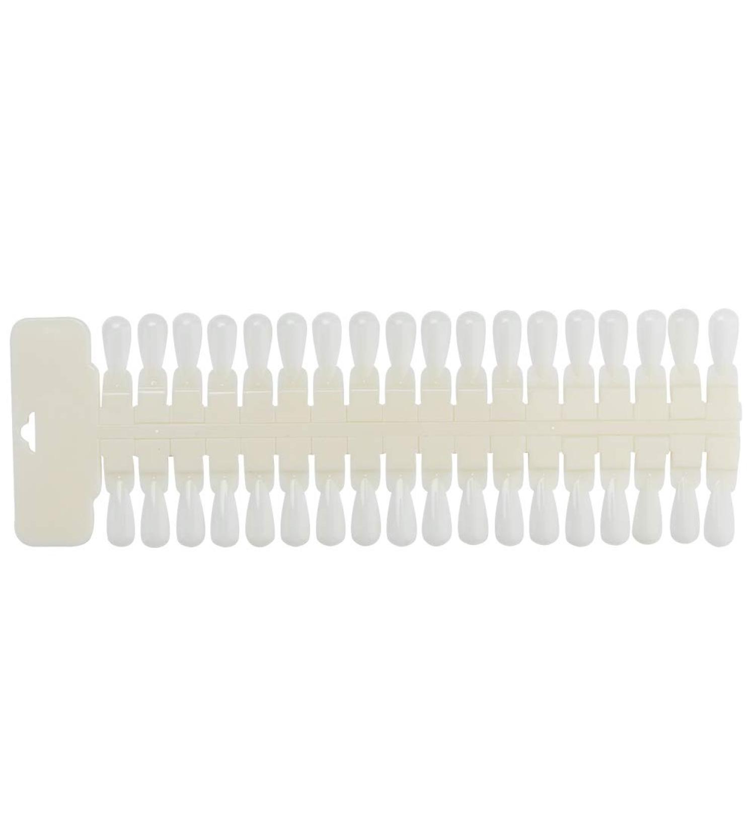 Nail Gel Display Cards - 36 Double-Sided Tips for Color Training & Display | Natural Color Nail Tip Cards - Buy Online on GoSupps.com