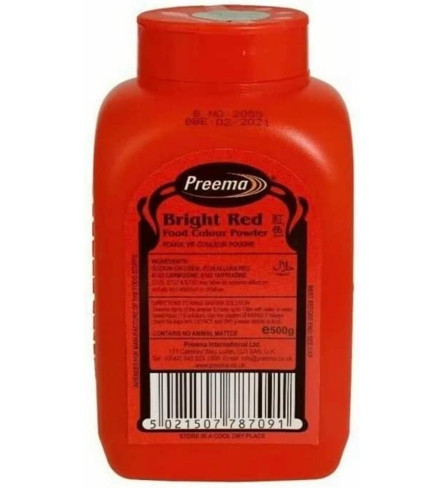Preema | Bright Red | Food Colour Powder | (2X500g) Pack | Create Color full Cake & Icing - Buy Online on GoSupps.com