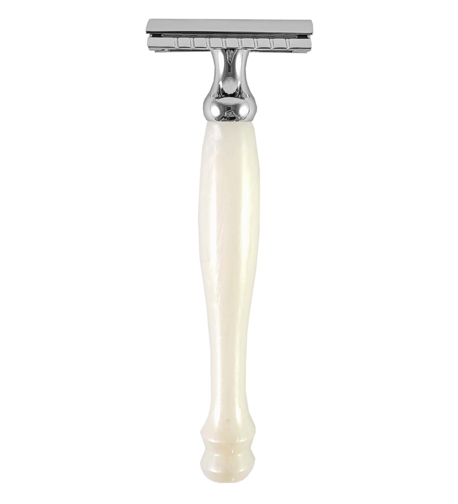 Hans Baier Exclusive Safety Razor Plastic Mother of Pearl