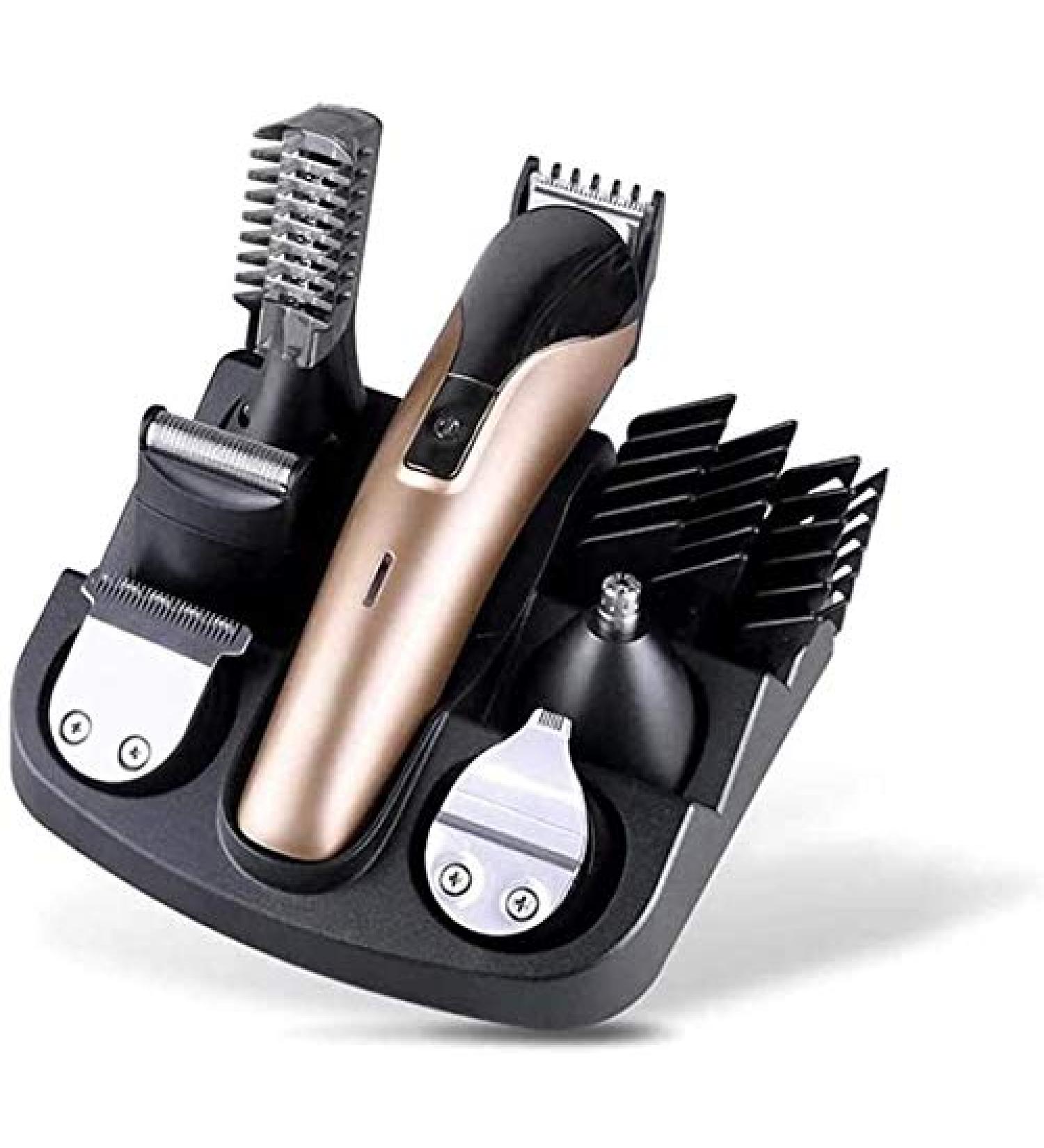  Professional Cordless Hair Clippers - Easy Hair Clipper Kit for Men | Grooming Kit for Beard Moustache & Body Hair - Gold Finish  - Buy Online on GoSupps.com