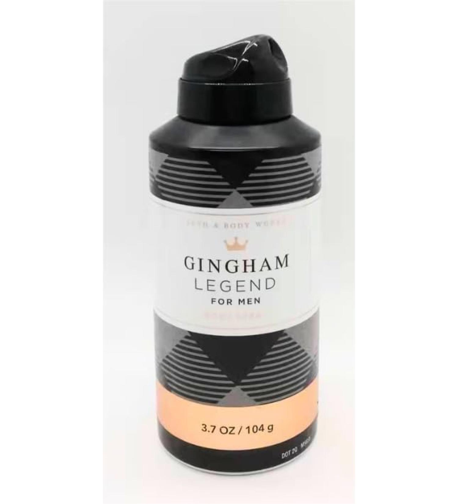 Bath + Body Works +Canyon Men's Deodorizing Body Spray 3.7 Fl Oz (Gingham Legend)