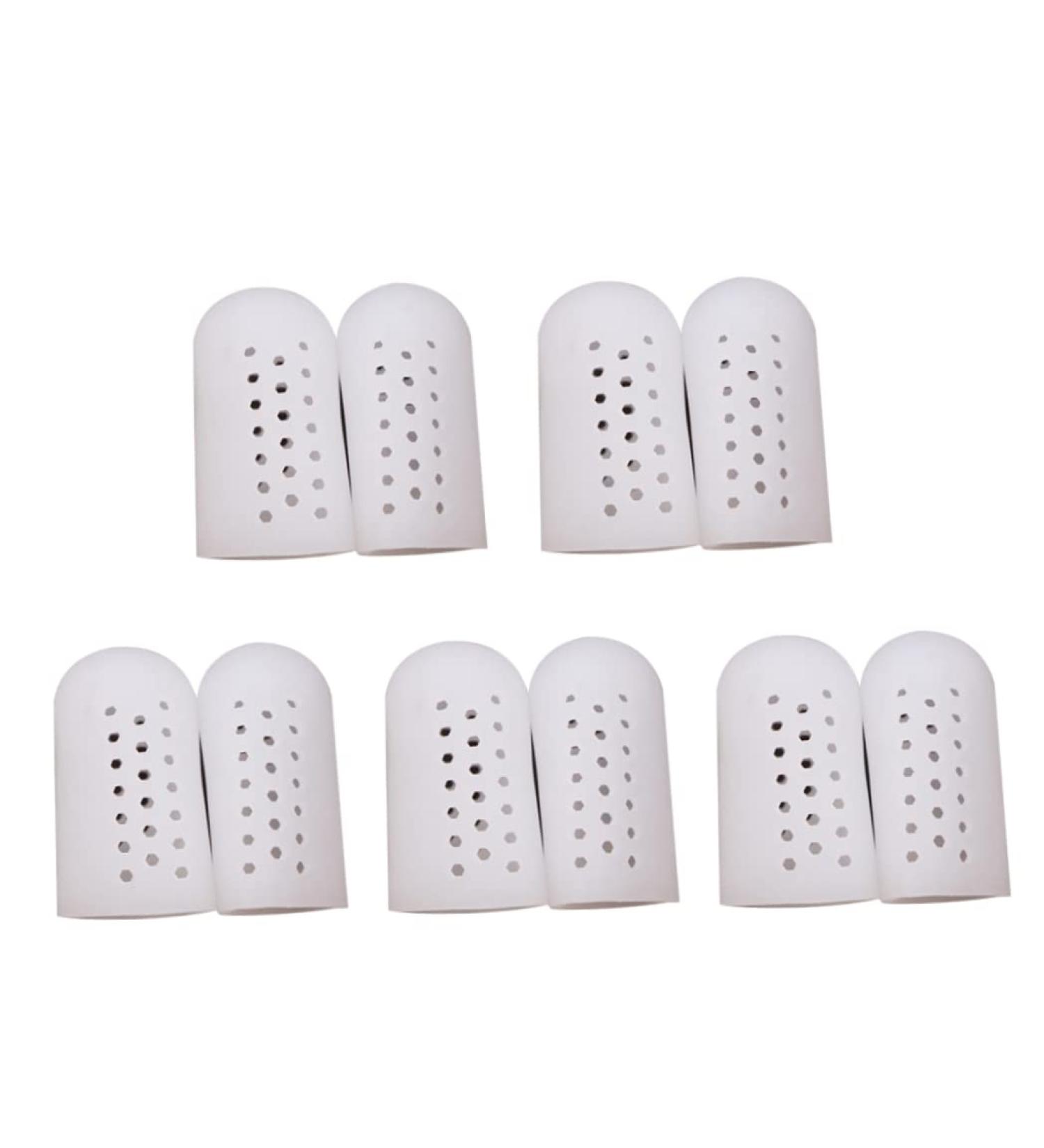 Havamoasa Big Toe Protector - Silicone Cap for Toe Corns, Calluses, Blisters - Breathable, Holes for Ingrown Toenails, Friction Reduction - Large - Buy Online on GoSupps.com
