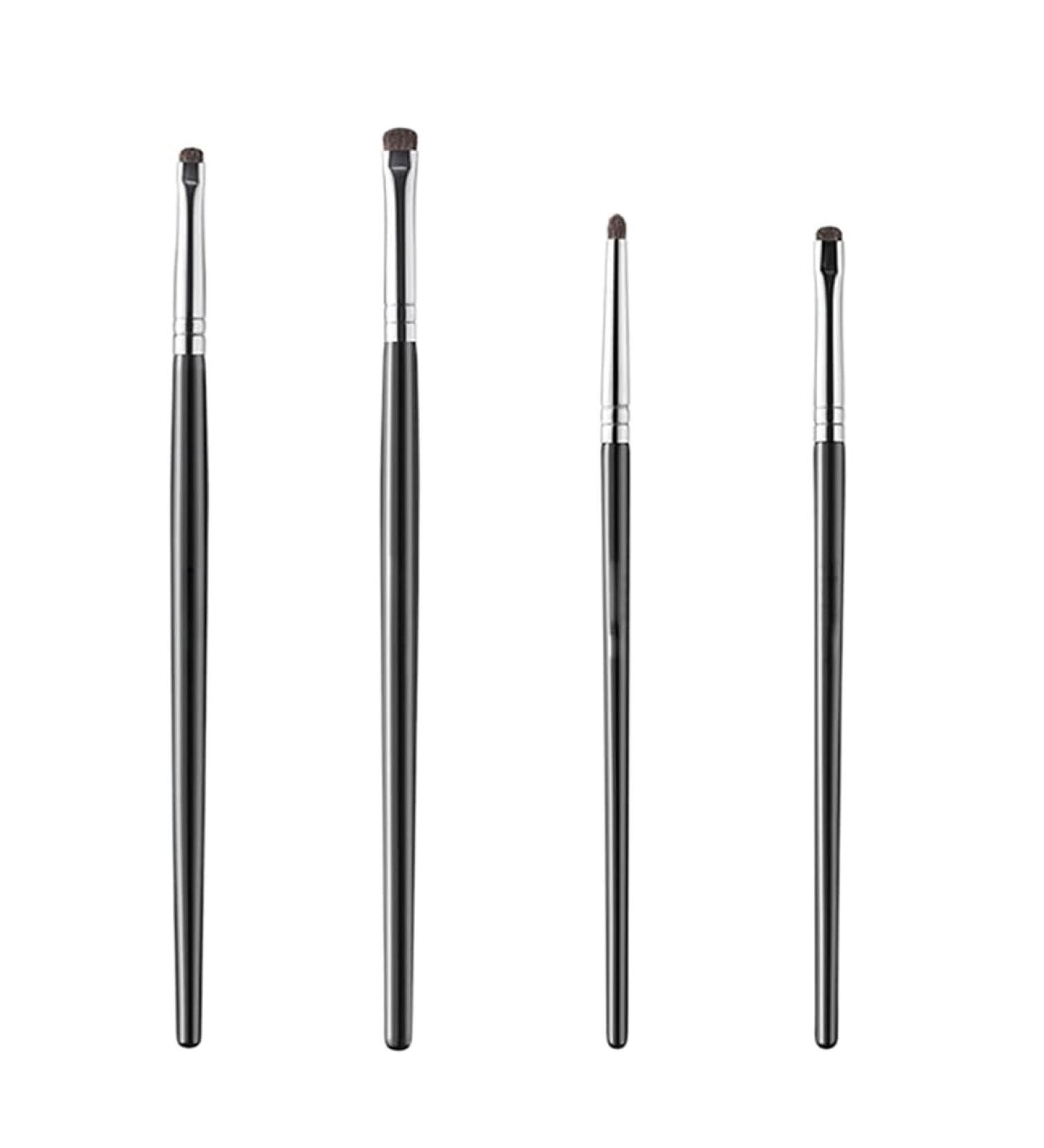 NTRUXZP 4 Pieces Professional Eye Makeup Brushes Eye Make-Up Brushes Eye Shadow Brush for Contour and Definition Application Shades Eyeshadow Eyeliner Eye Makeup (Black) - Buy Online on GoSupps.com