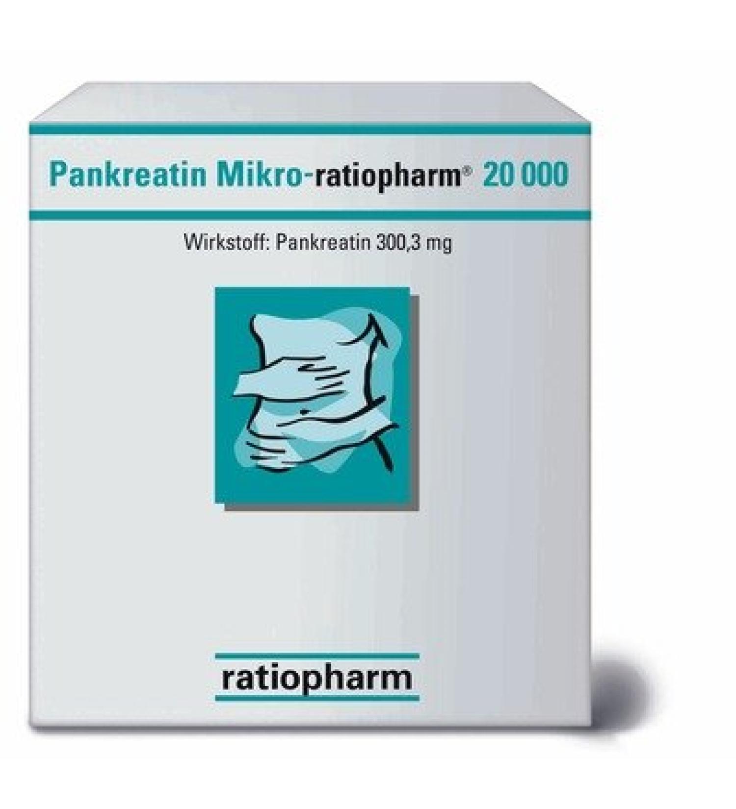 PANCREATIN Micro ratiop.20 000 gastric hard capsules 100 pcs