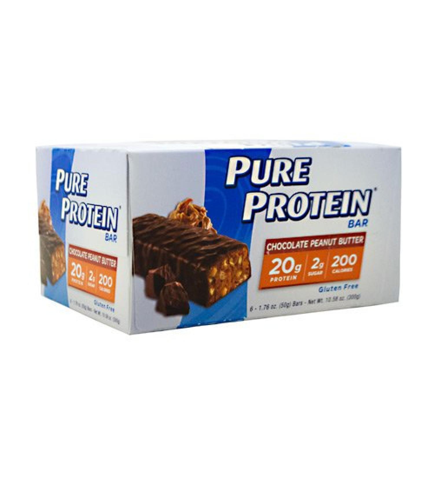 Pure Protein Bar 6 (50 g) Bars Chocolate Peanut Butter