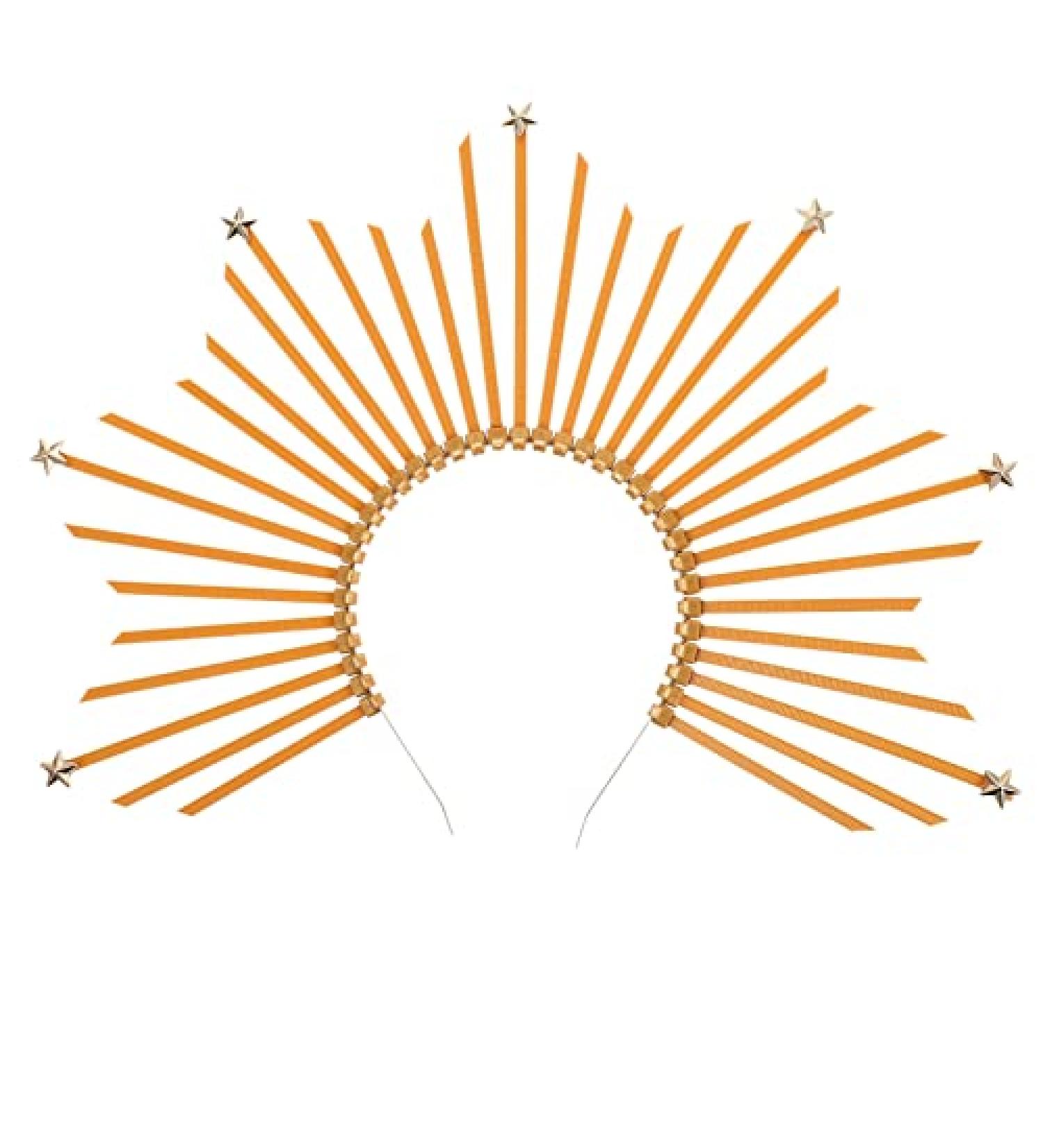 Minkissy Gold Spike Crown Halo Headband for Women - Halloween Costume Headpiece - Buy Online on GoSupps.com