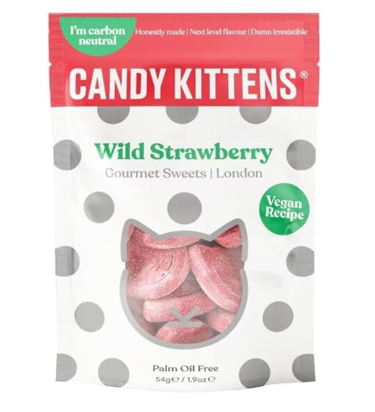 3 x Candy Kittens Wild Strawberry Gourmet Sweets 54G Delicious Tasty And Twisty Treat Gift Hamper For Birthday Christmas Easter Sold By Kidzbuzz - Buy Online on GoSupps.com