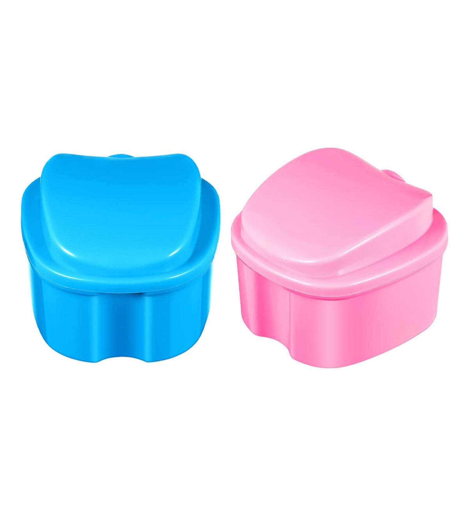 MipCase 2-in-1 Tooth Box Holder for Teeth Prosthesis | Travel Case for Retainers & Bridges | Durable ABS Storage for Artificial Teeth Accessories - Buy Online on GoSupps.com