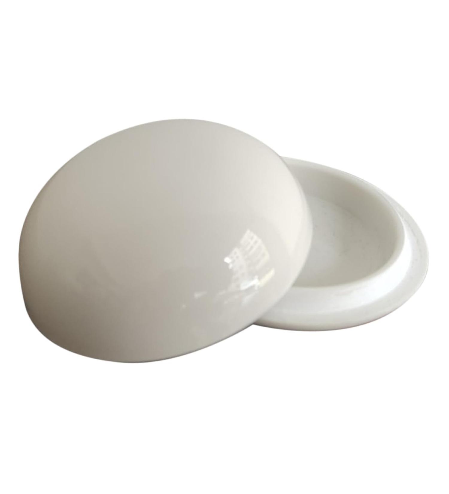 OSALADI Toiletry Containers Sample Containers Mini Containers Makeup Container Lotion Container Lip Balm Containers Small Jar with Lid Travel Storage Jar White Castor Oil Ceramics - Buy Online on GoSupps.com