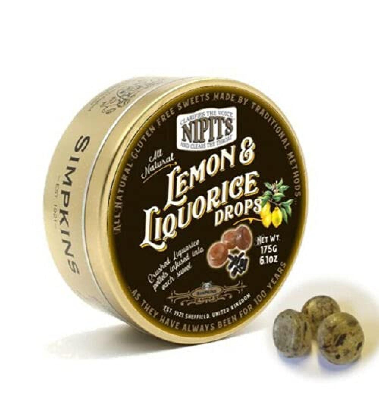 Simpkins Lemon & Liquorice Sweet Drops Nipits 175g - Buy Online on GoSupps.com