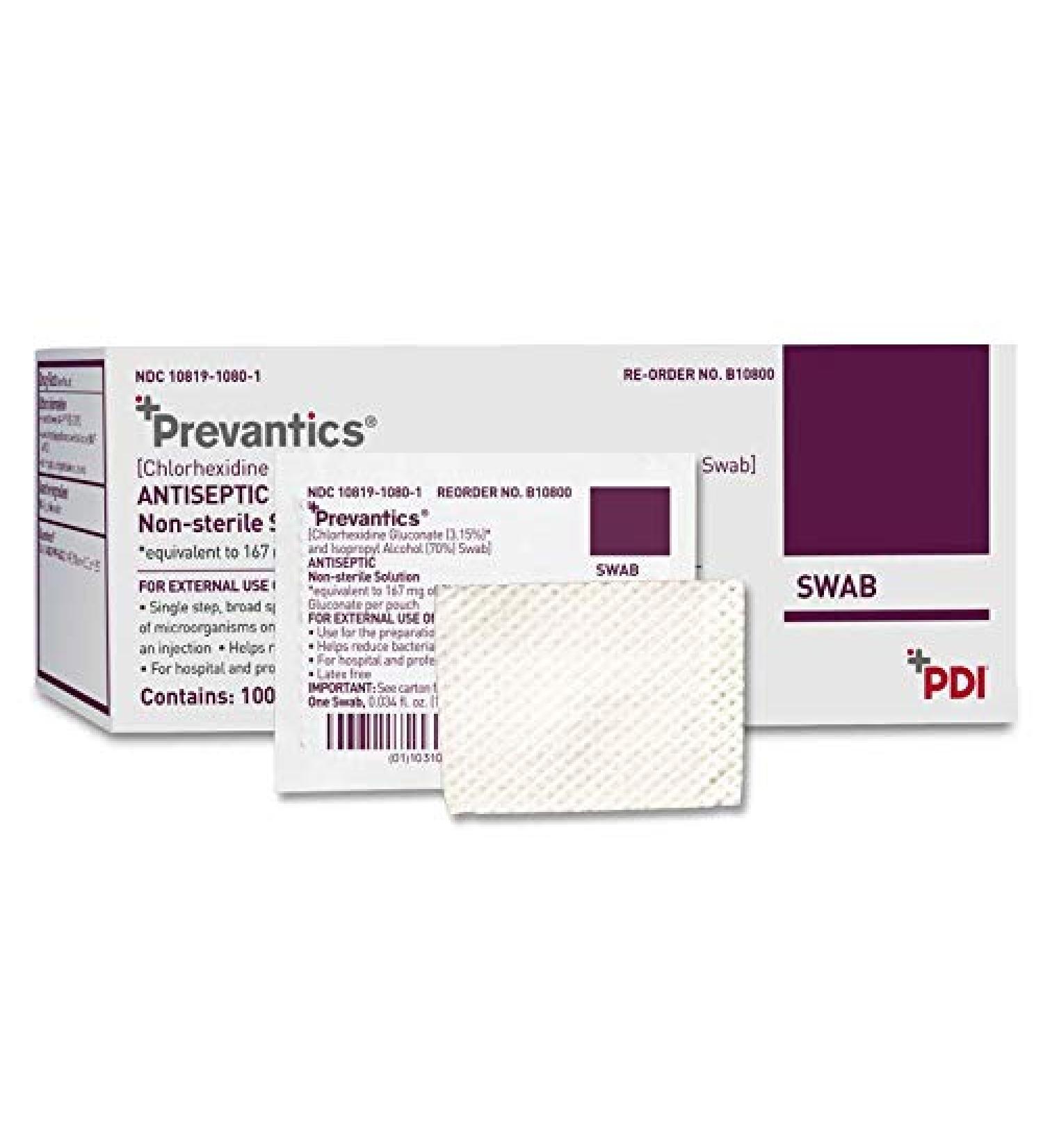 PDI-Prevantics Skin Preparation Pads (Box of 100) Model B10800
