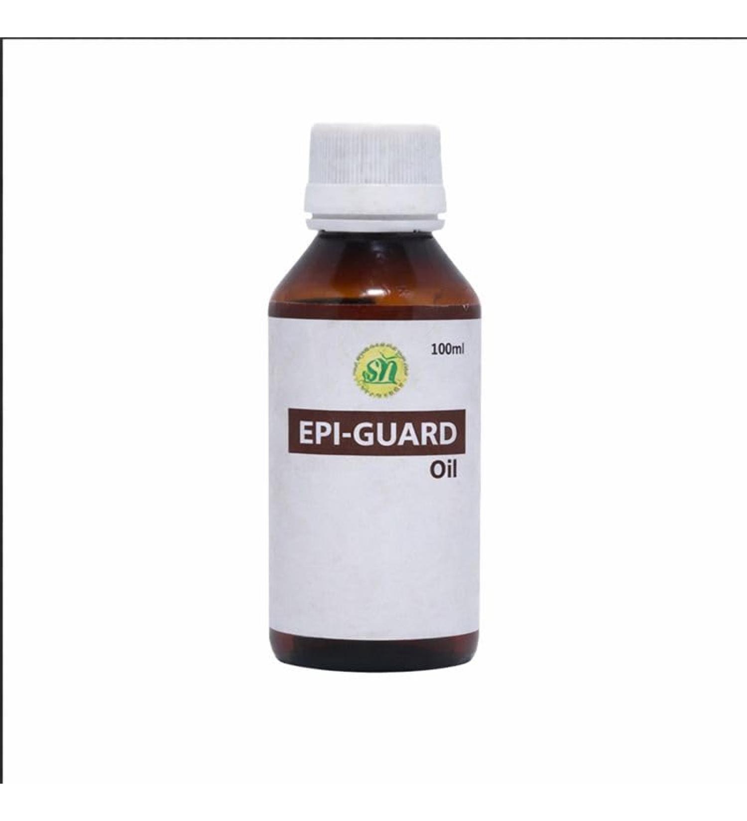 SN Herbals Epiguard Oil 100 ml | Ayurvedic Herbal Skin Care Oil with Manjistha Neem & Turmeric | Sesame Oil Base | External Use Only