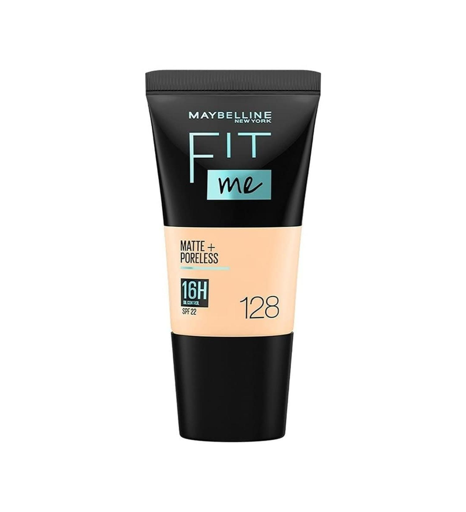 Buy Maybelline New York Fit Me Liquid Foundation - Matte & Poreless Full Coverage for Oily Skin 128 Warm Nude 18 ml - International Shipping Available - Buy Online on GoSupps.com
