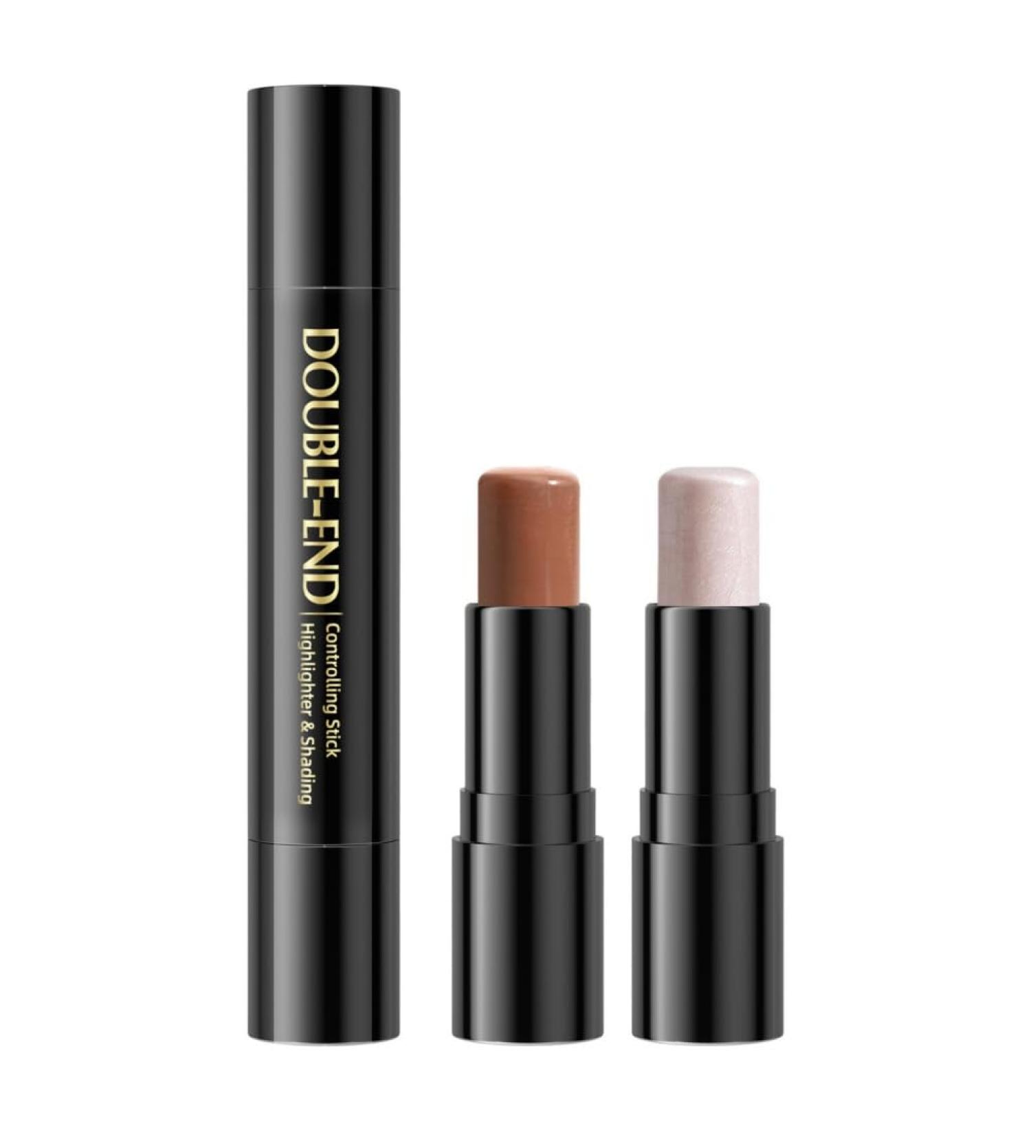 Reddhoon 2 in 1 Contour Stick Double-end Highlighter & Bronzer Stick Face Luminizers & Shade Cream Contour Long-lasting Waterproof 3D Face Professional Makeup Cream Highlight Contour Stick Cruelty Free (02) - Buy Online on GoSupps.com